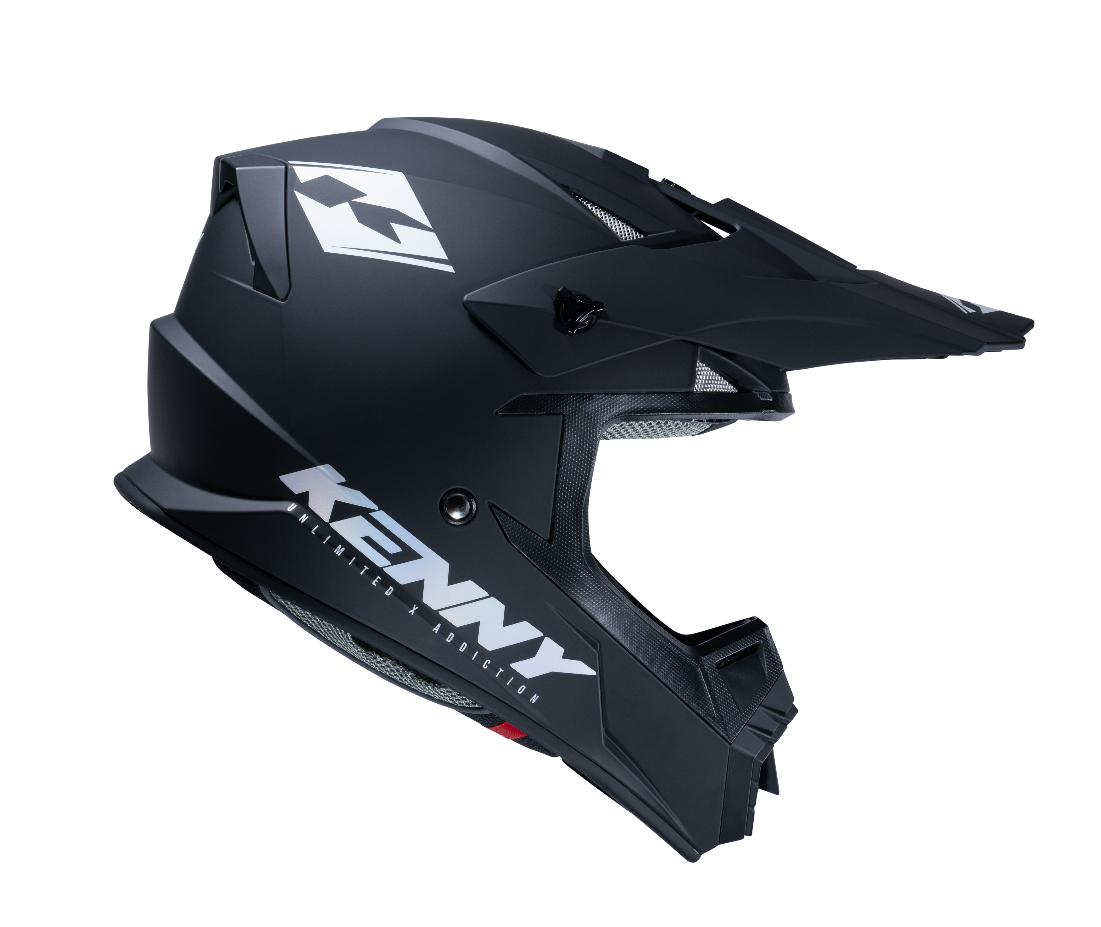 KENNY TRACK SOLID HELMET MATT BLACK HOLOGRAPHIC - 2