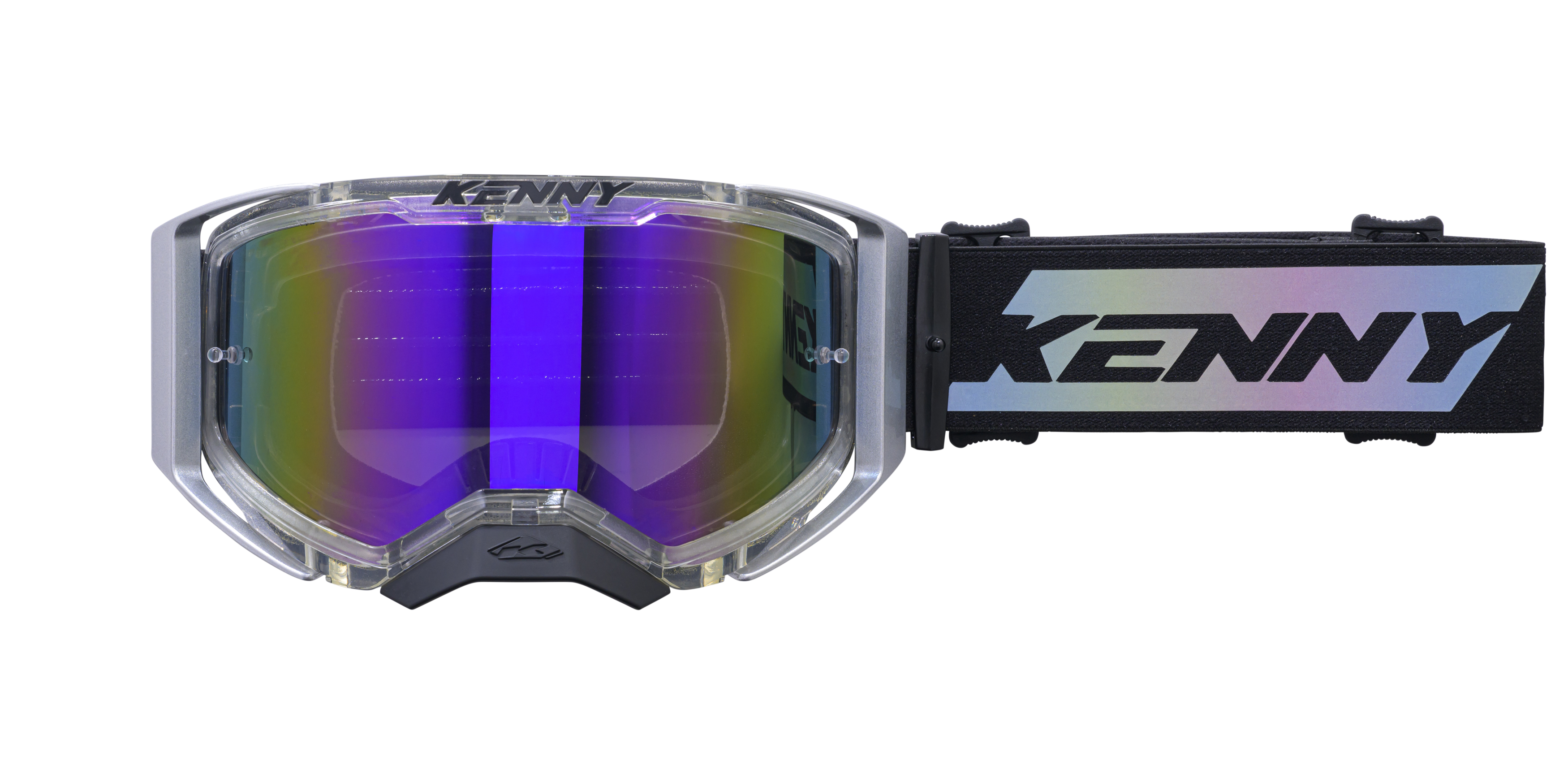 KENNY PERFORMANCE GOOGLES EVO 2 CLEAR SILVER