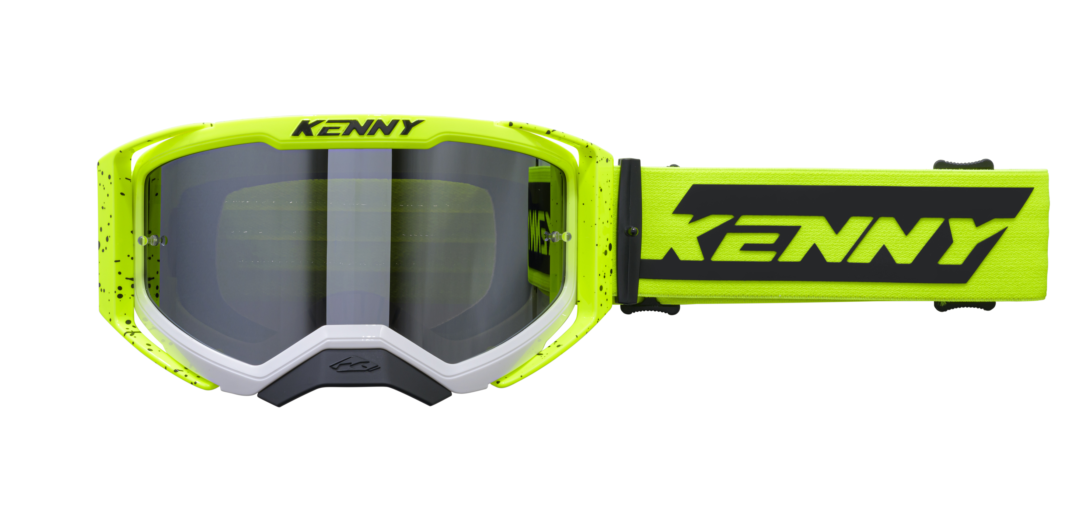 KENNY PERFORMANCE GOOGLES EVO 2 YELLOW WHITE SPLASH