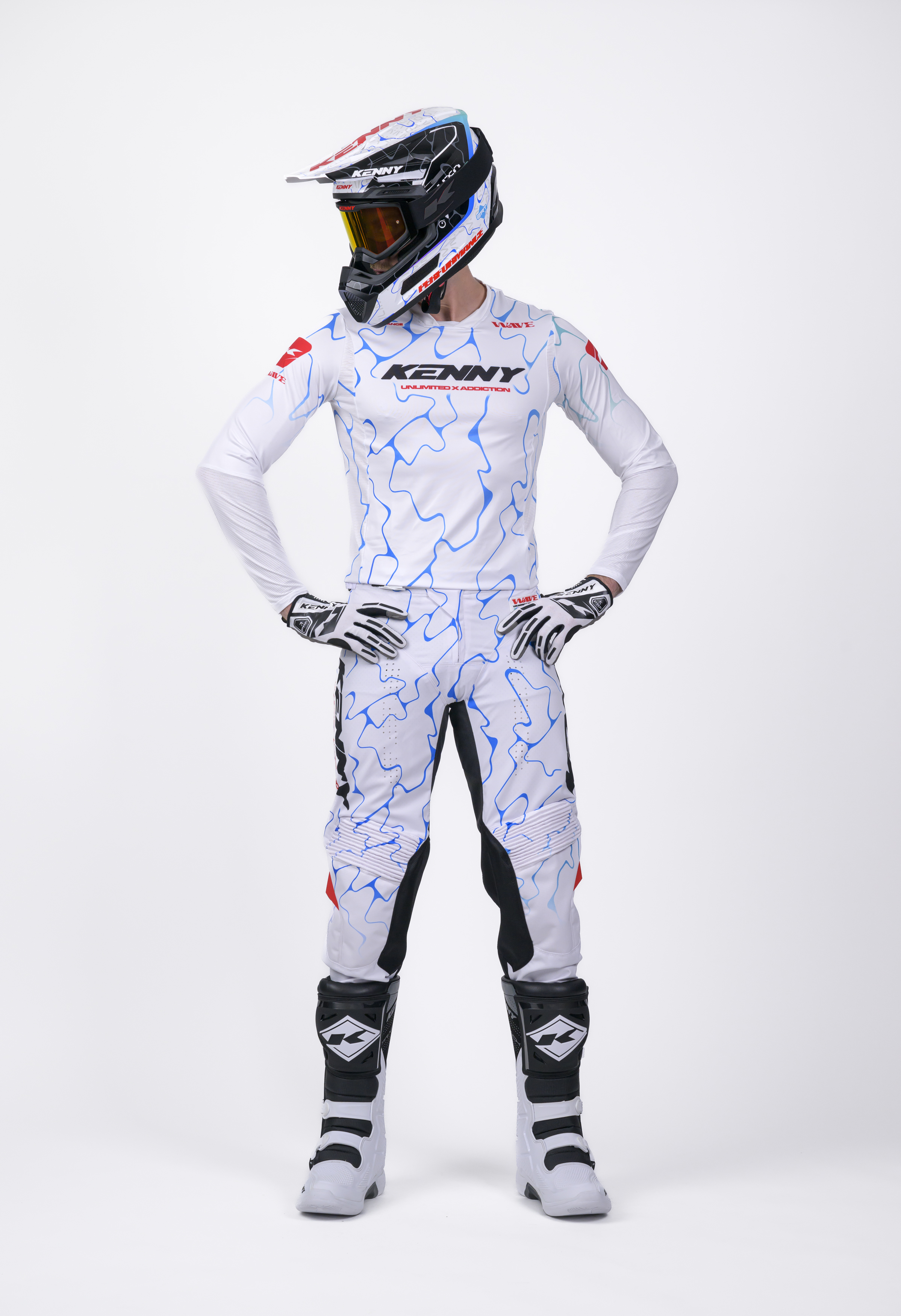 KENNY Performance Jersey Wave White - 3
