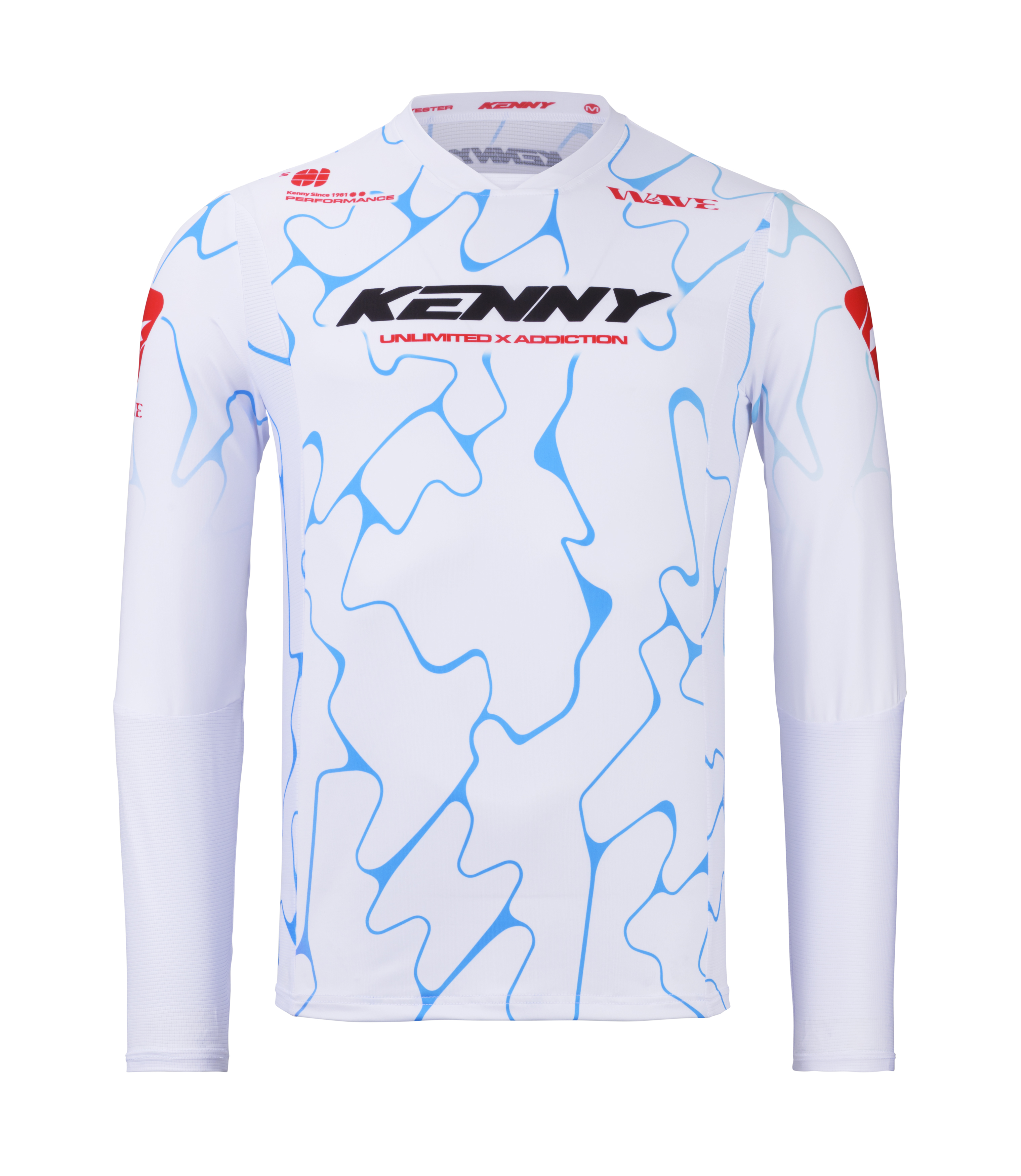 KENNY Performance Jersey Wave White