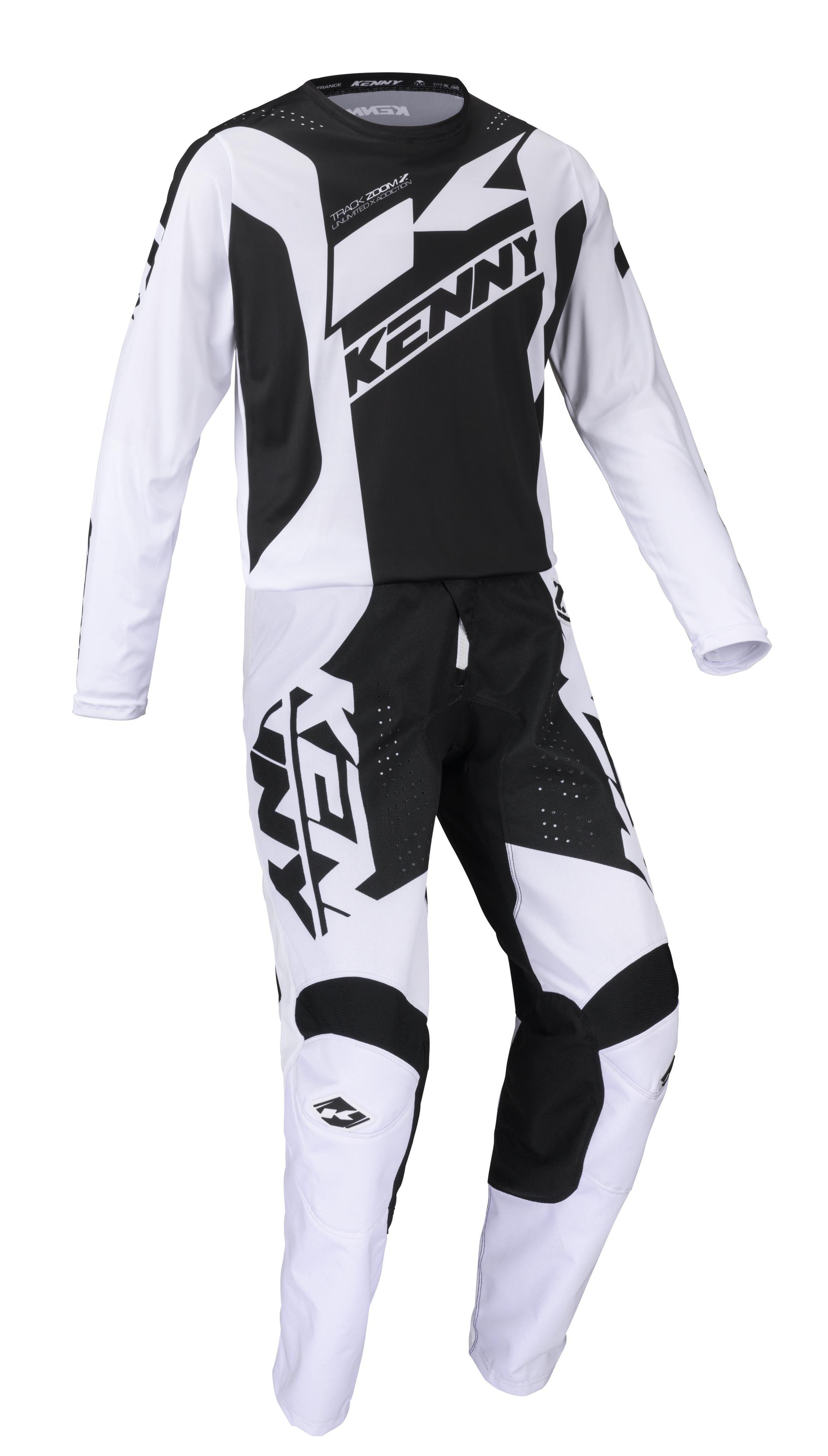 KENNY Track Jersey Zoom Black White - 5