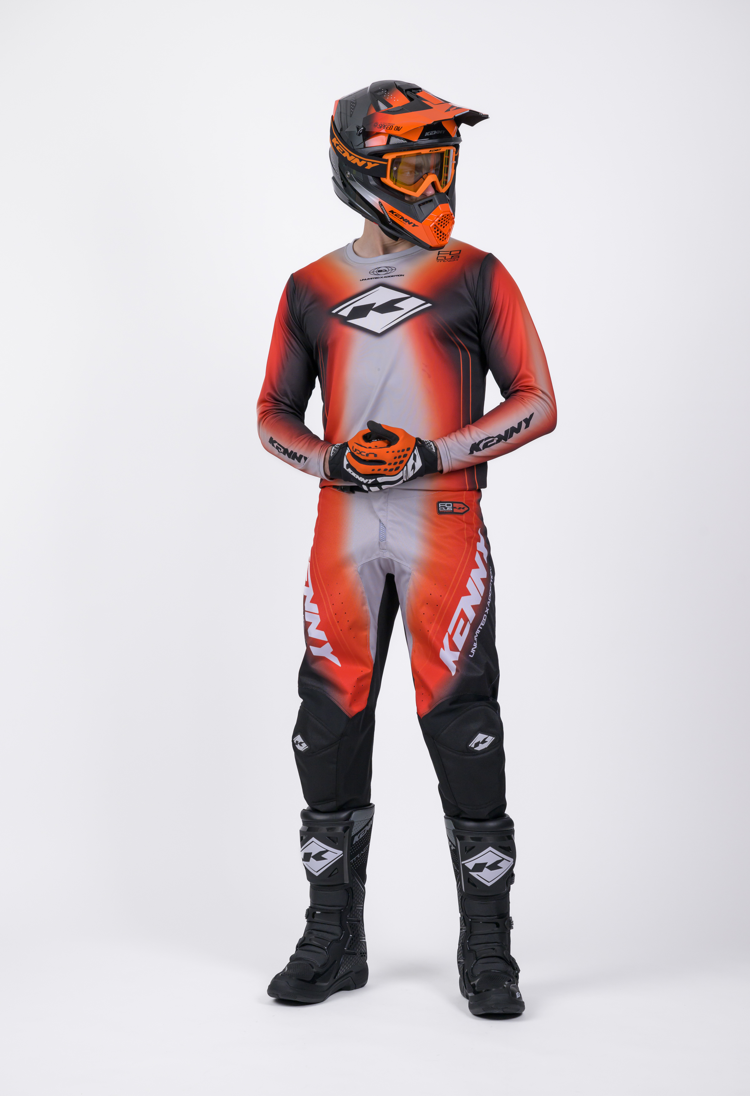 KENNY Track Pants Focus Orange - 3