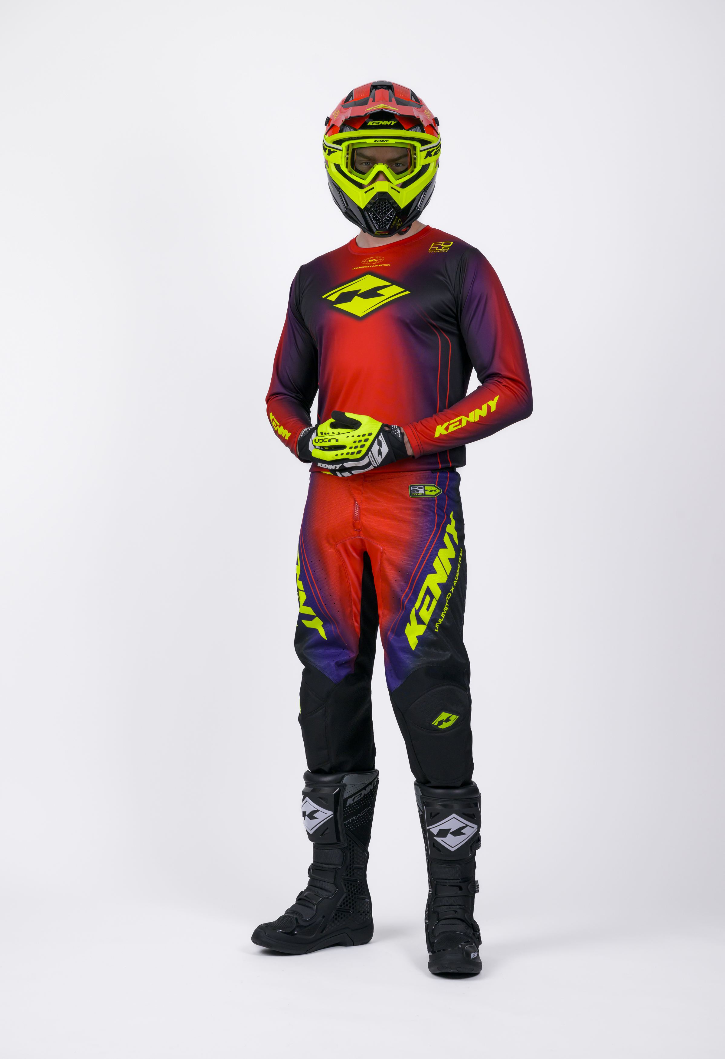 PANTALON TRACK FOCUS RED KENNY - 3