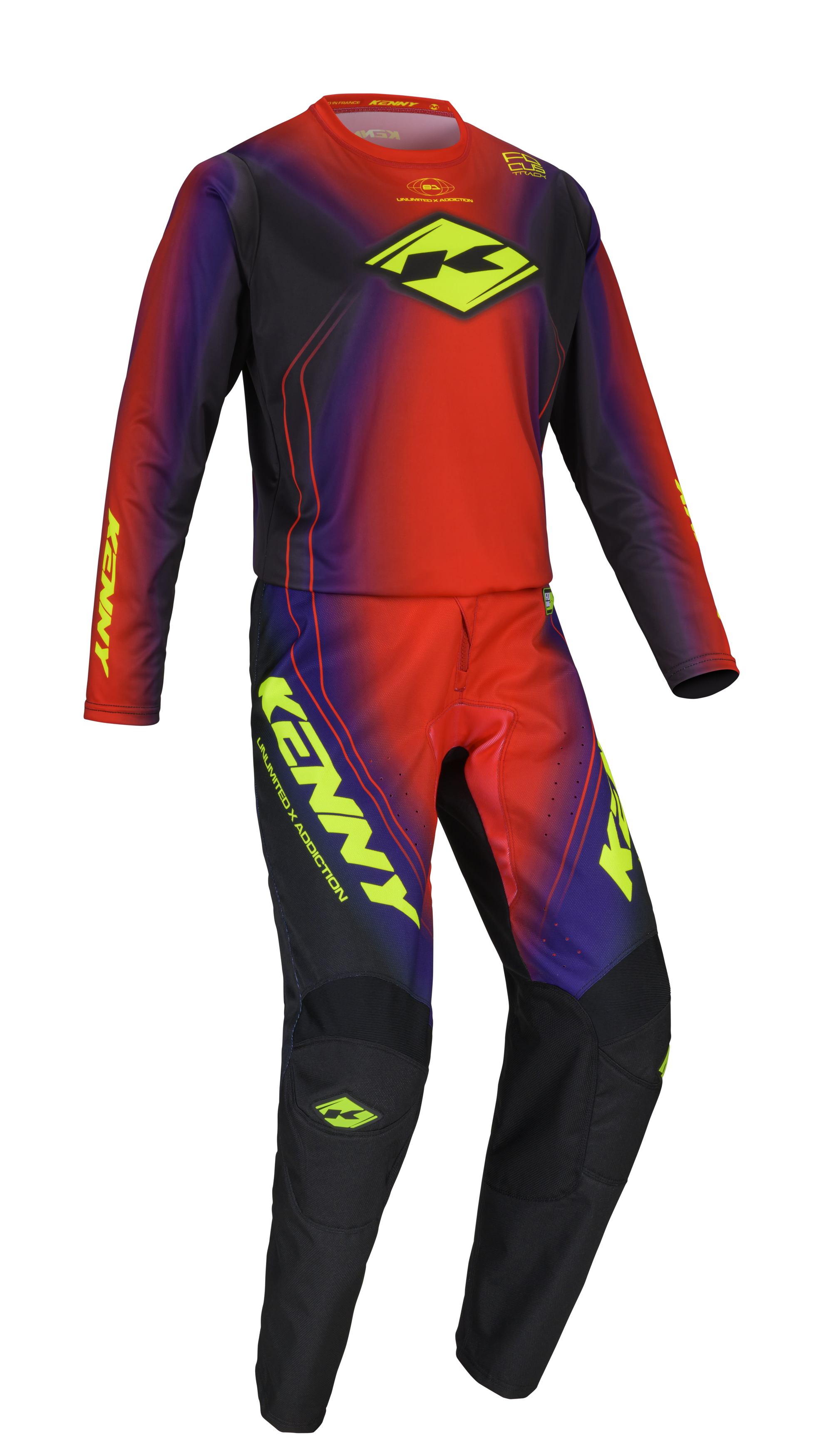 PANTALON TRACK FOCUS RED KENNY - 5