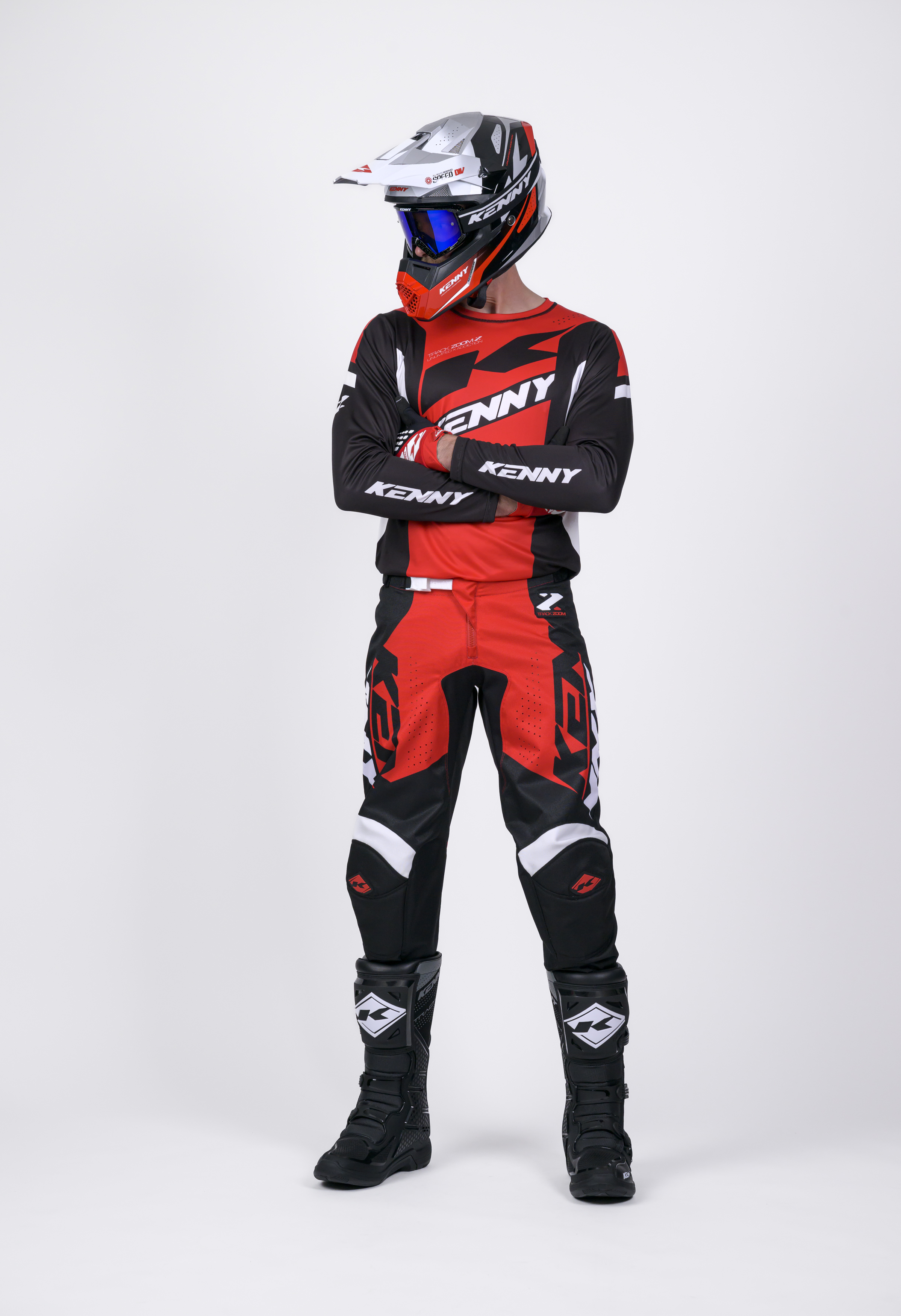 KENNY Track Pants Zoom Red - 3
