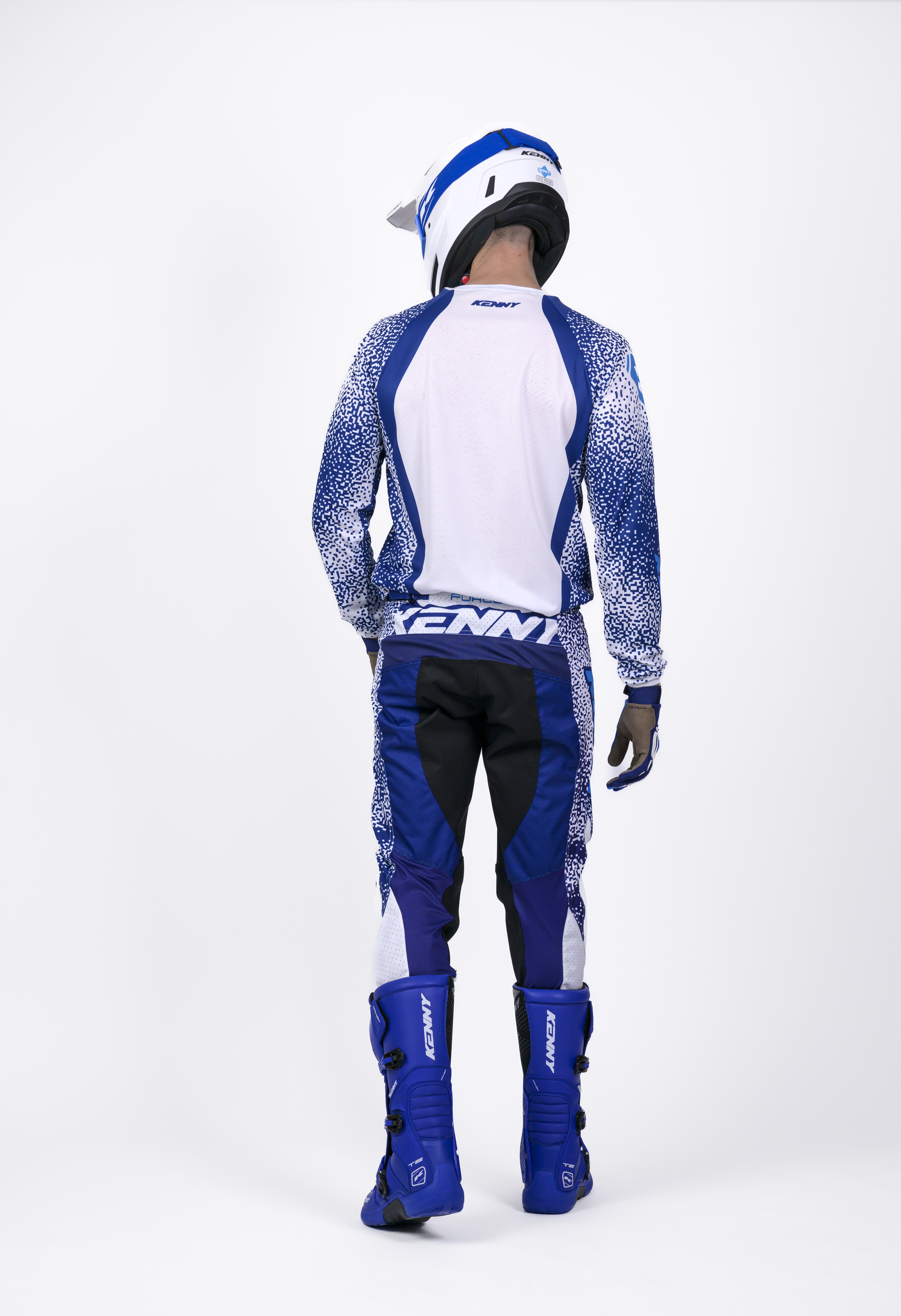 KENNY Force Pixel Pants Pixel Navy White - 4