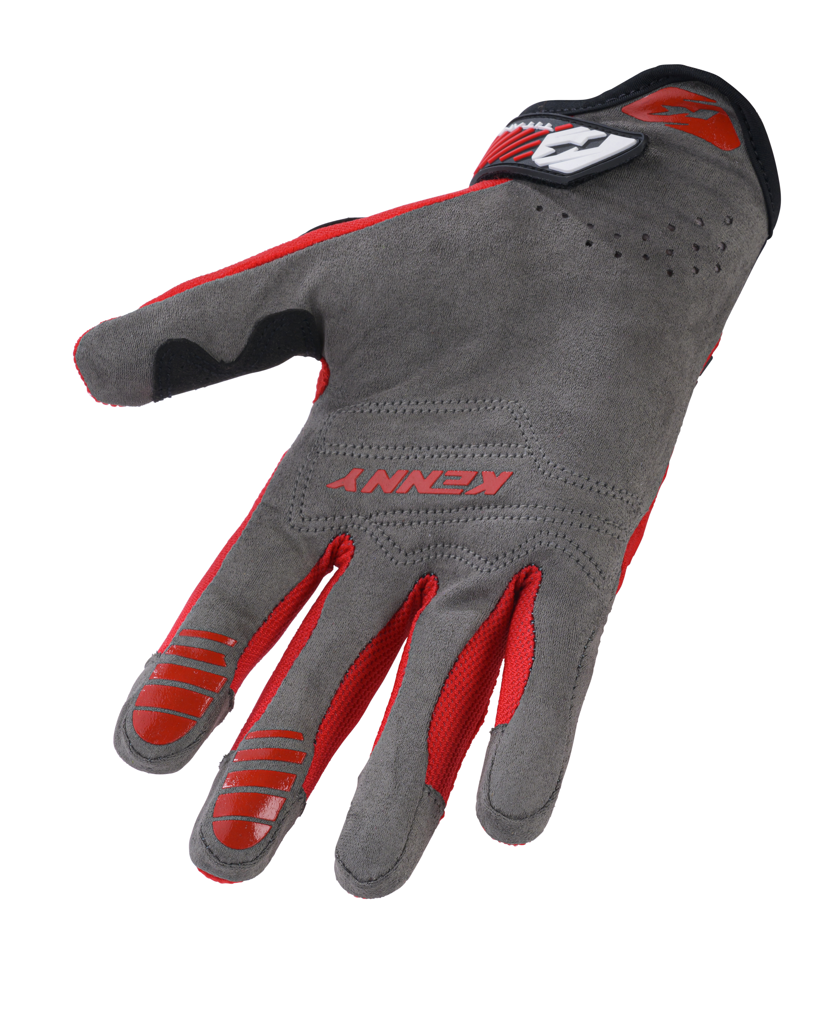 KENNY D3O TITANIUM GLOVES RED - 2