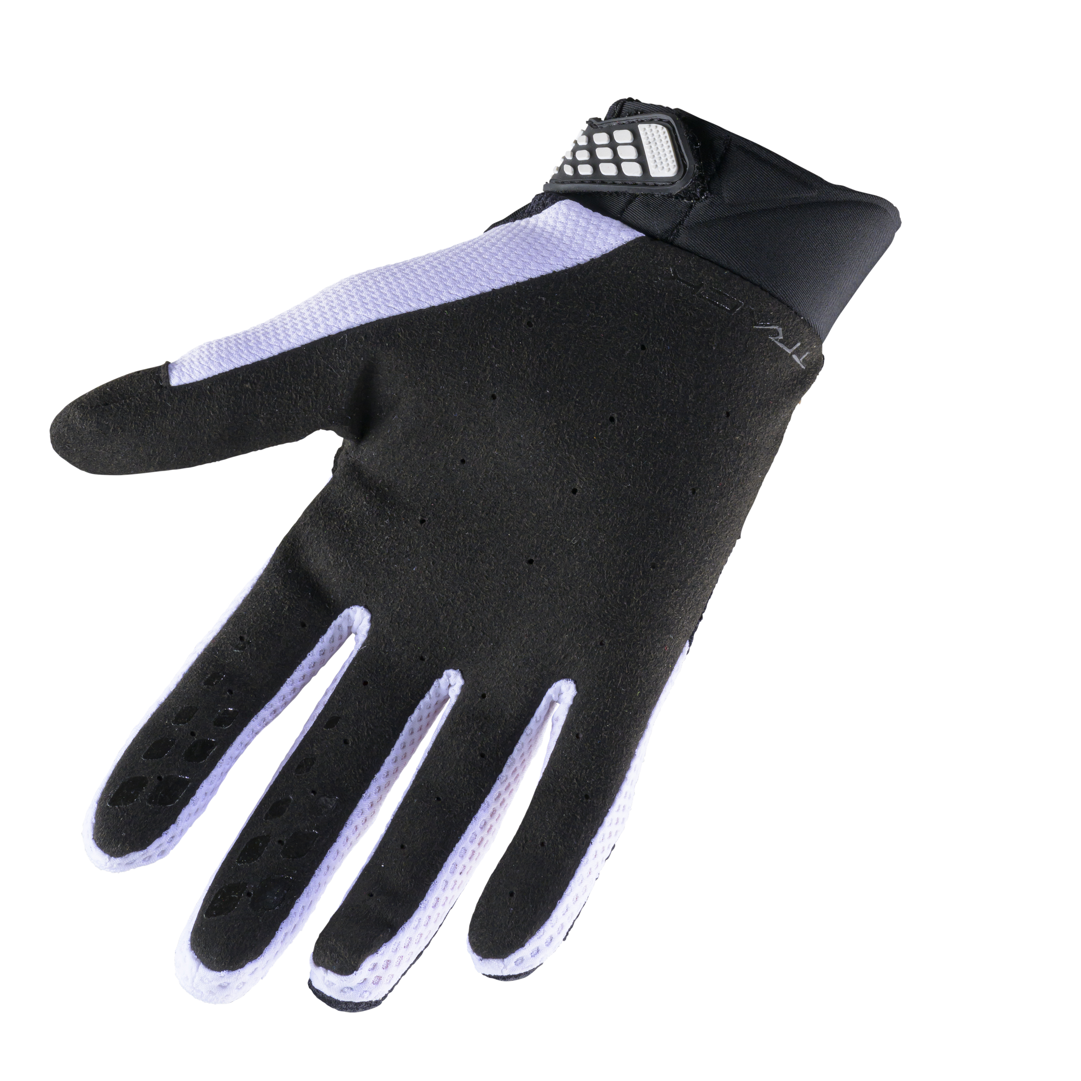 KENNY TRACK GLOVES WHITE BLACK - 2