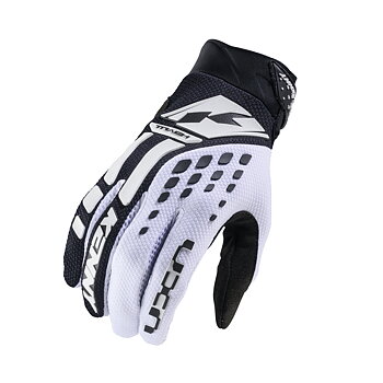 KENNY TRACK GLOVES WHITE BLACK
