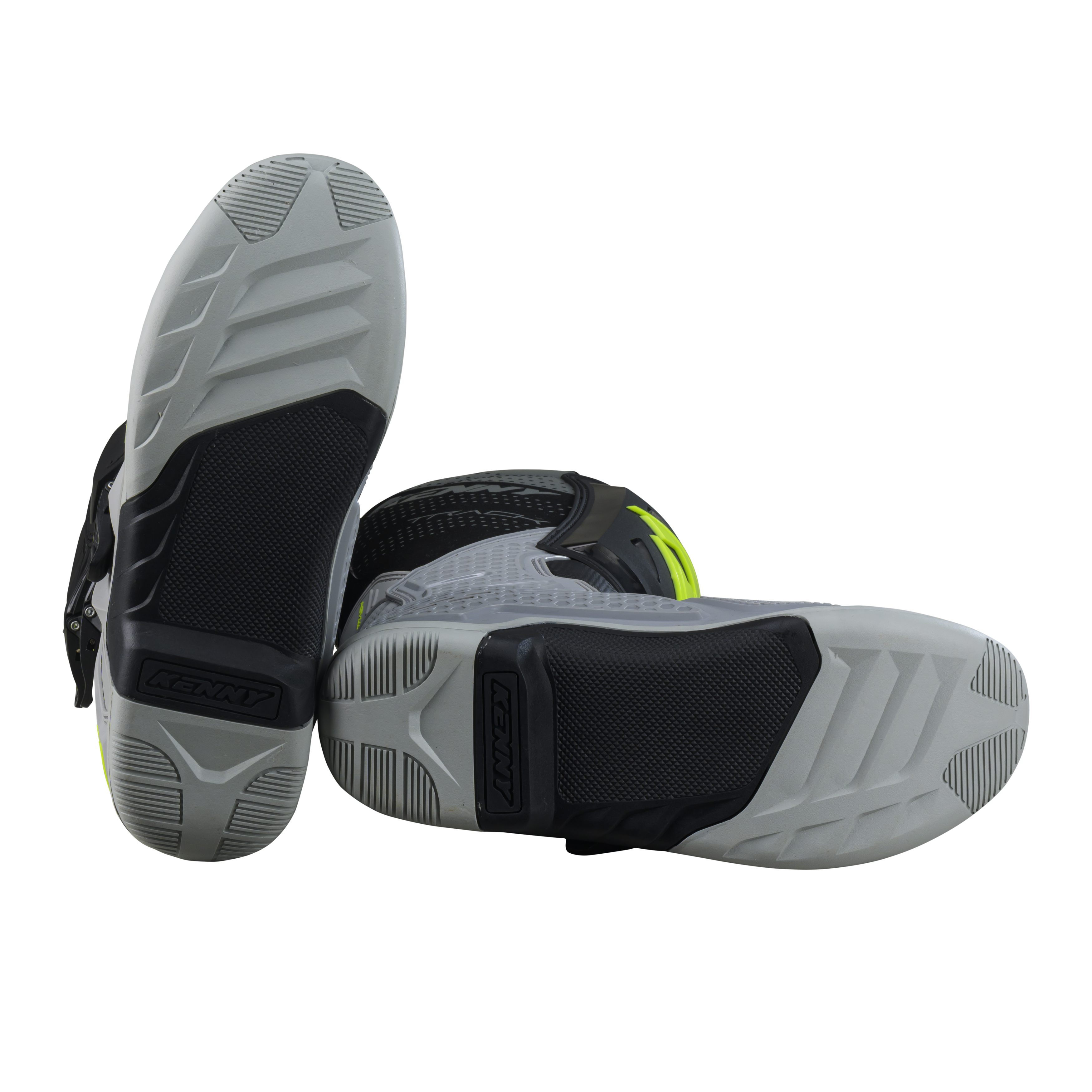 KENNY T2 TRACK BOOTS GREY NEON YELLOW - 4