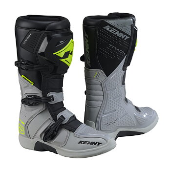 KENNY T2 TRACK BOOTS GREY NEON YELLOW