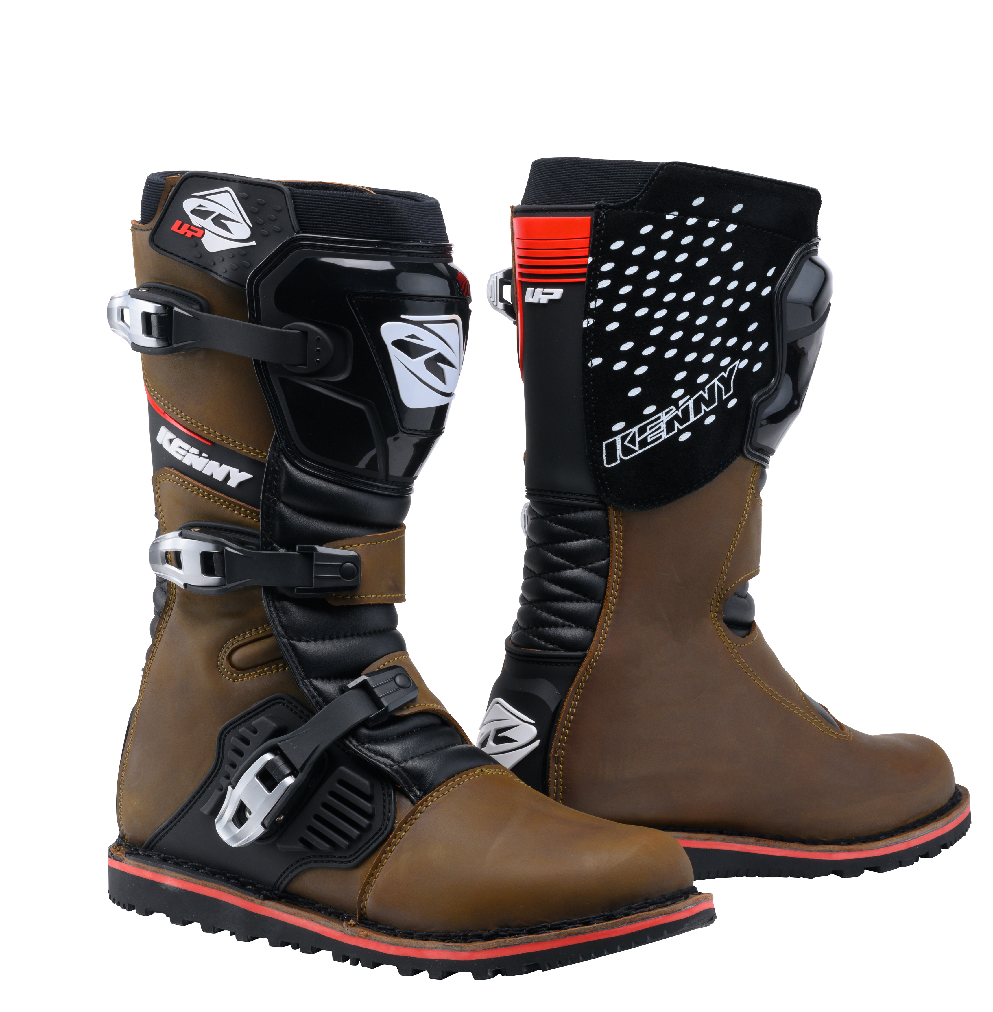 KENNY TRIAL UP BOOTS BROWN
