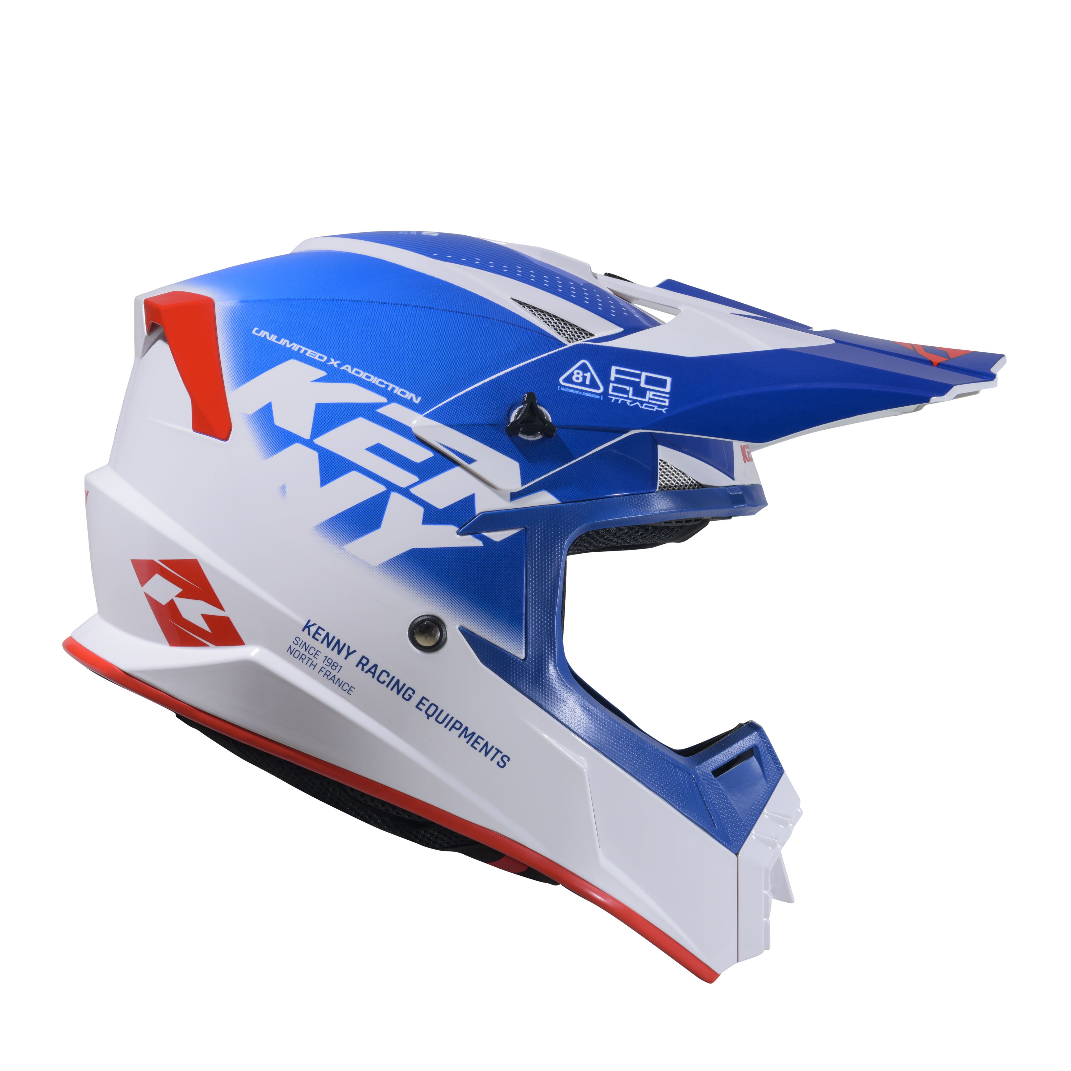 KENNY TRACK HELMET KID GRAPHIC FOCUS PATRIOT - 2