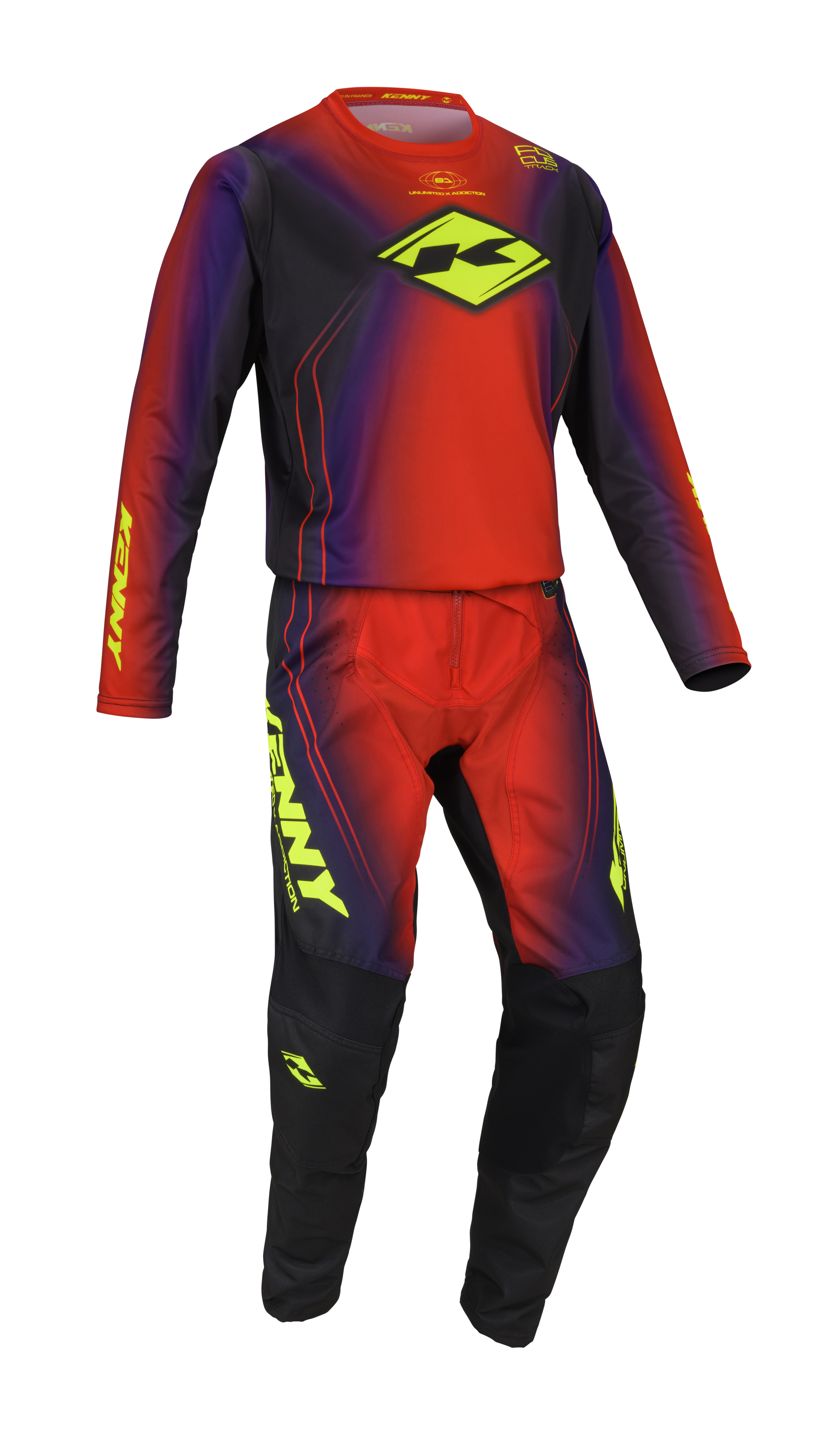 KENNY Track MX Jersey Kid Focus Red - 3