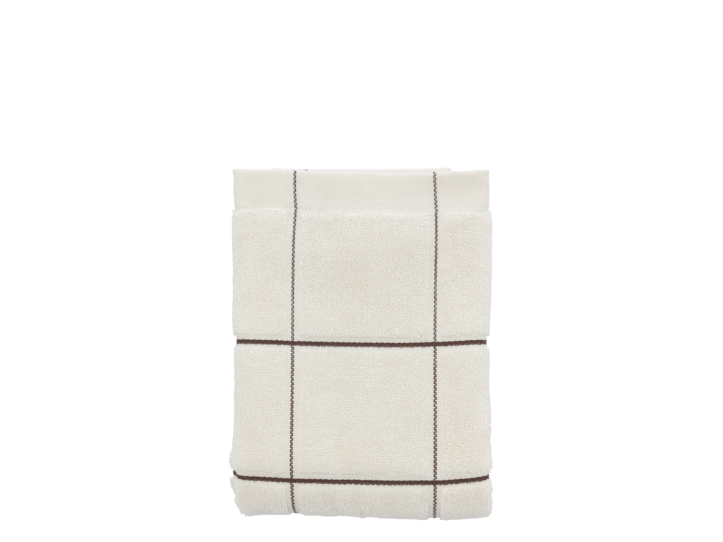 Södahl organic Vista Handduk 50 x 100 cm Offwhite rutig