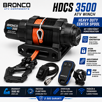 Bronco HDCS 3500 lbs ATV Vinsch med Syntetlina