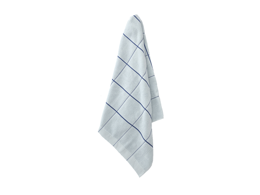 Södahl organic Vista Handduk 50 x 100 cm Linen blue rutig - 2