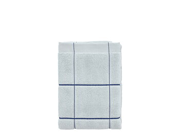 Södahl organic Vista Handduk 50 x 100 cm Linen blue rutig