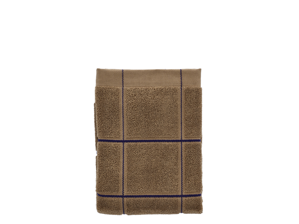 Södahl organic Vista Handduk 50 x 100 cm Warm Taupe rutig
