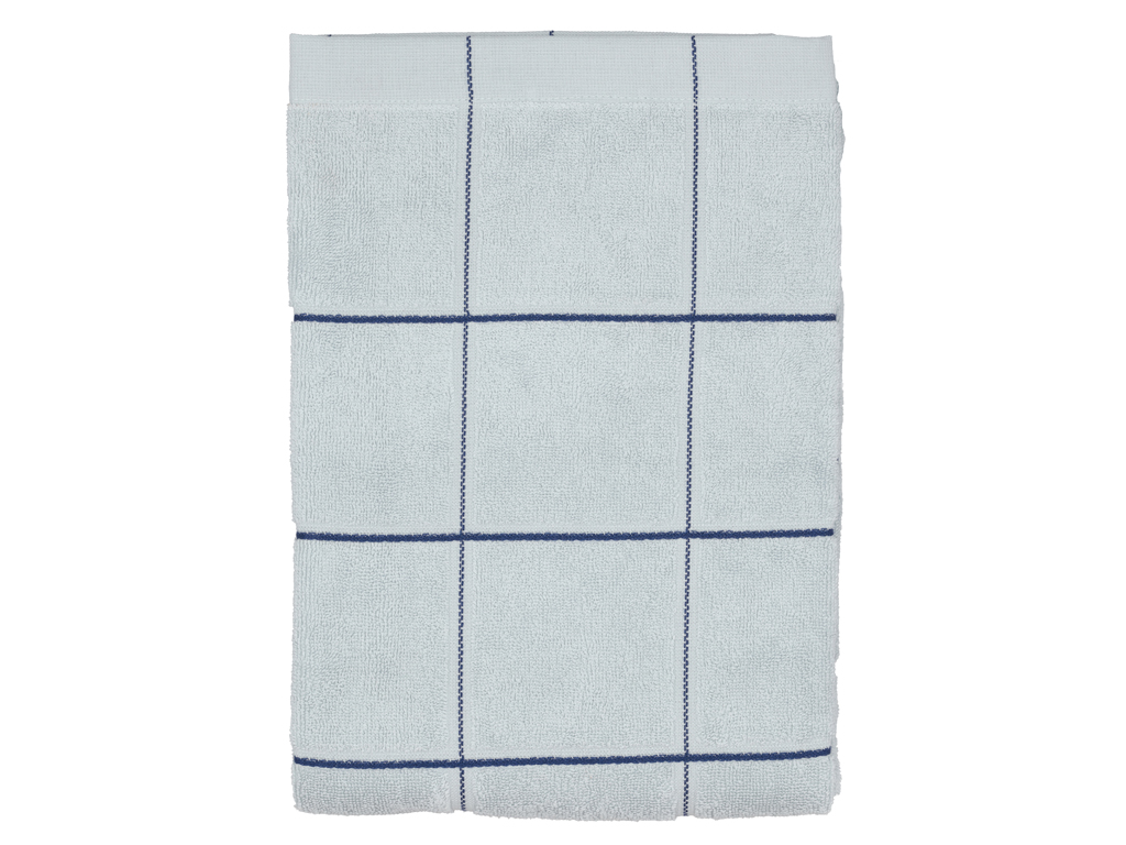 Södahl organic Vista Handduk 70 x 140 cm Linen blue rutig