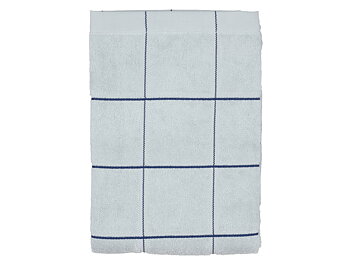 Södahl organic Vista Handduk 70 x 140 cm Linen blue rutig