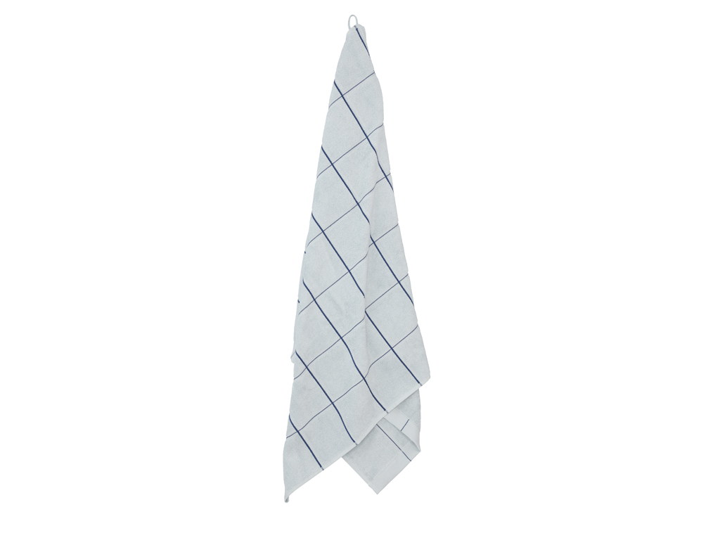 Södahl organic Vista Handduk 70 x 140 cm Linen blue rutig - 2