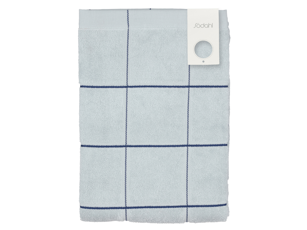 Södahl organic Vista Handduk 70 x 140 cm Linen blue rutig - 3