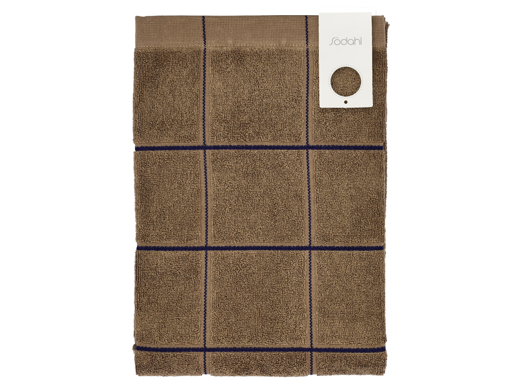Södahl organic Vista Handduk 70 x 140 cm Warm Taupe rutig - 3