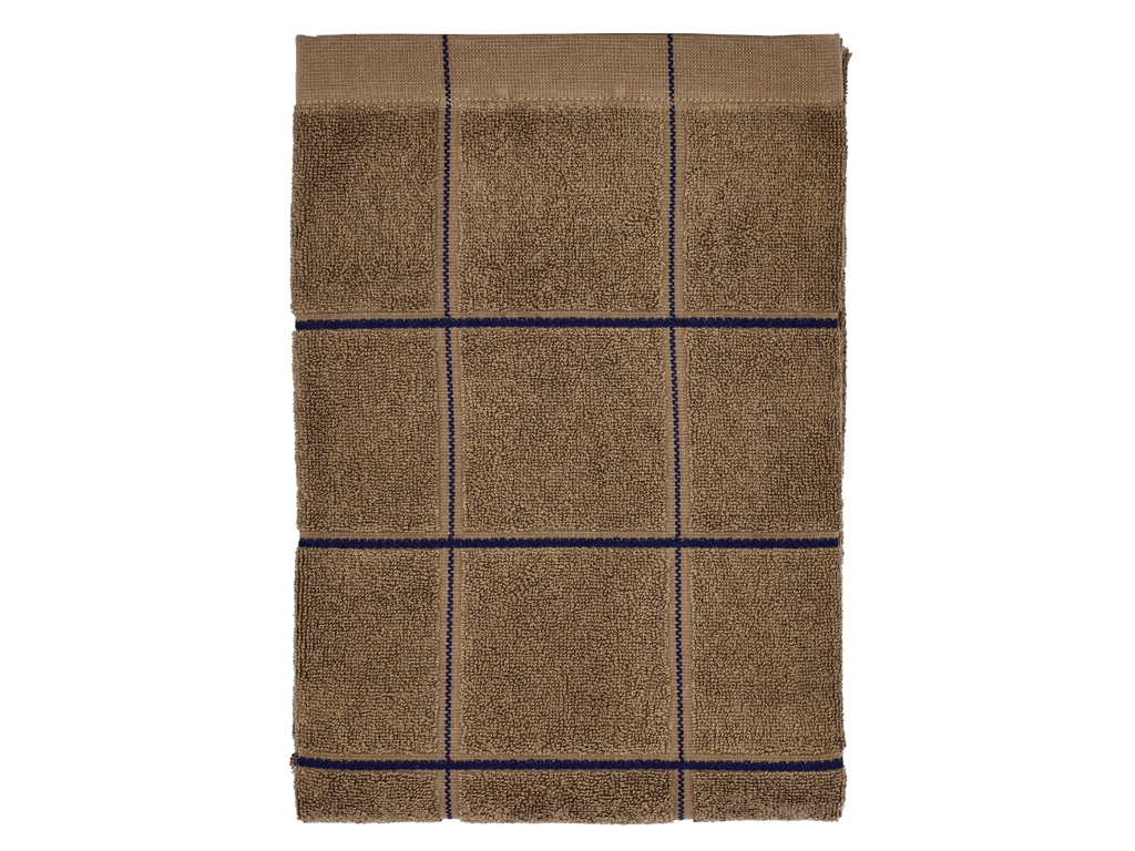 Södahl organic Vista Handduk 70 x 140 cm Warm Taupe rutig