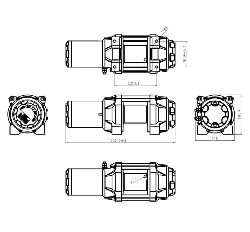 Vinsch Bronco 3500 HDQS (1581kg + Radiostyrning) - 2