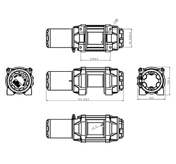 Vinsch Bronco 3500 HDQS (1581kg + Radiostyrning)