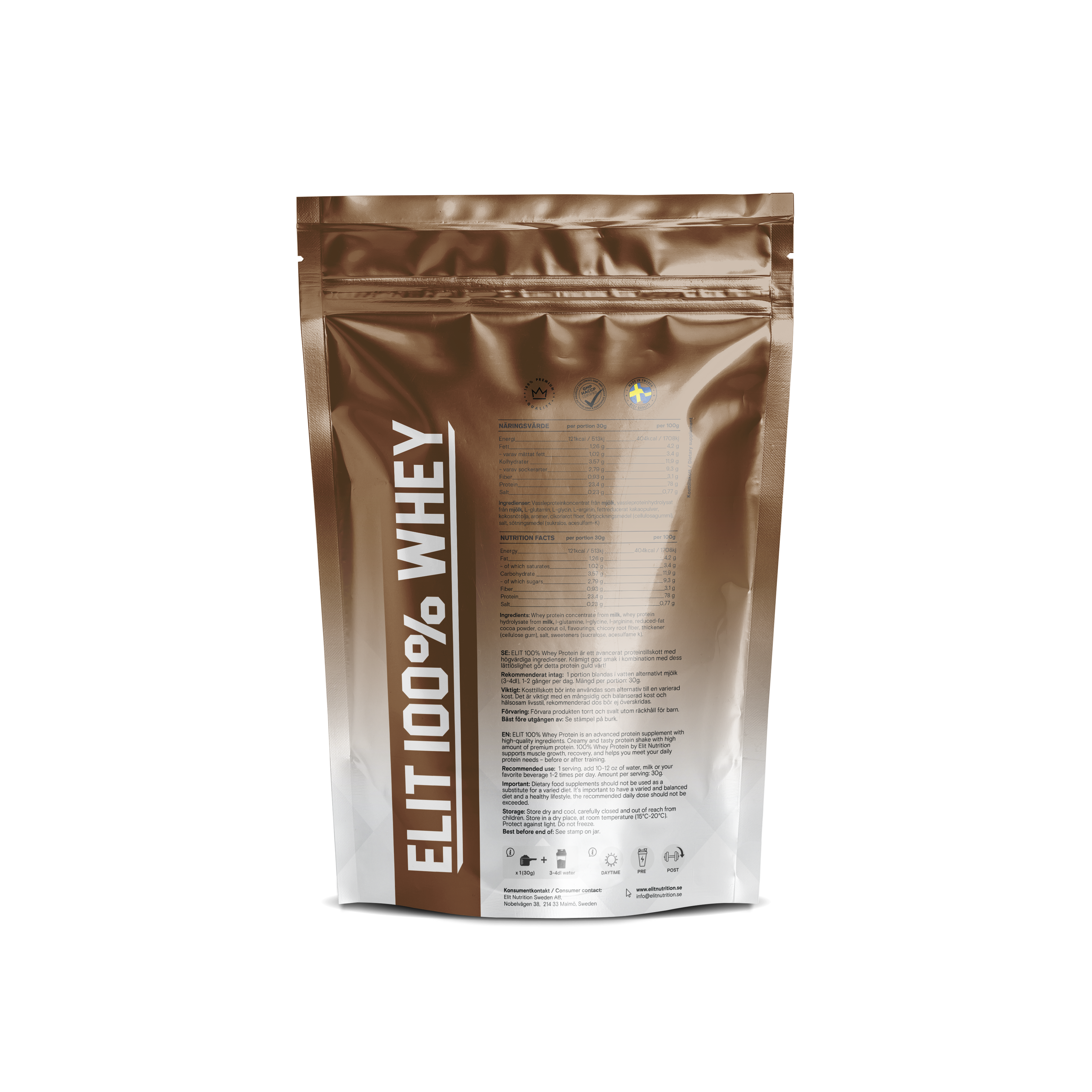 100% Whey - Milk Chocolate, 900g - 2