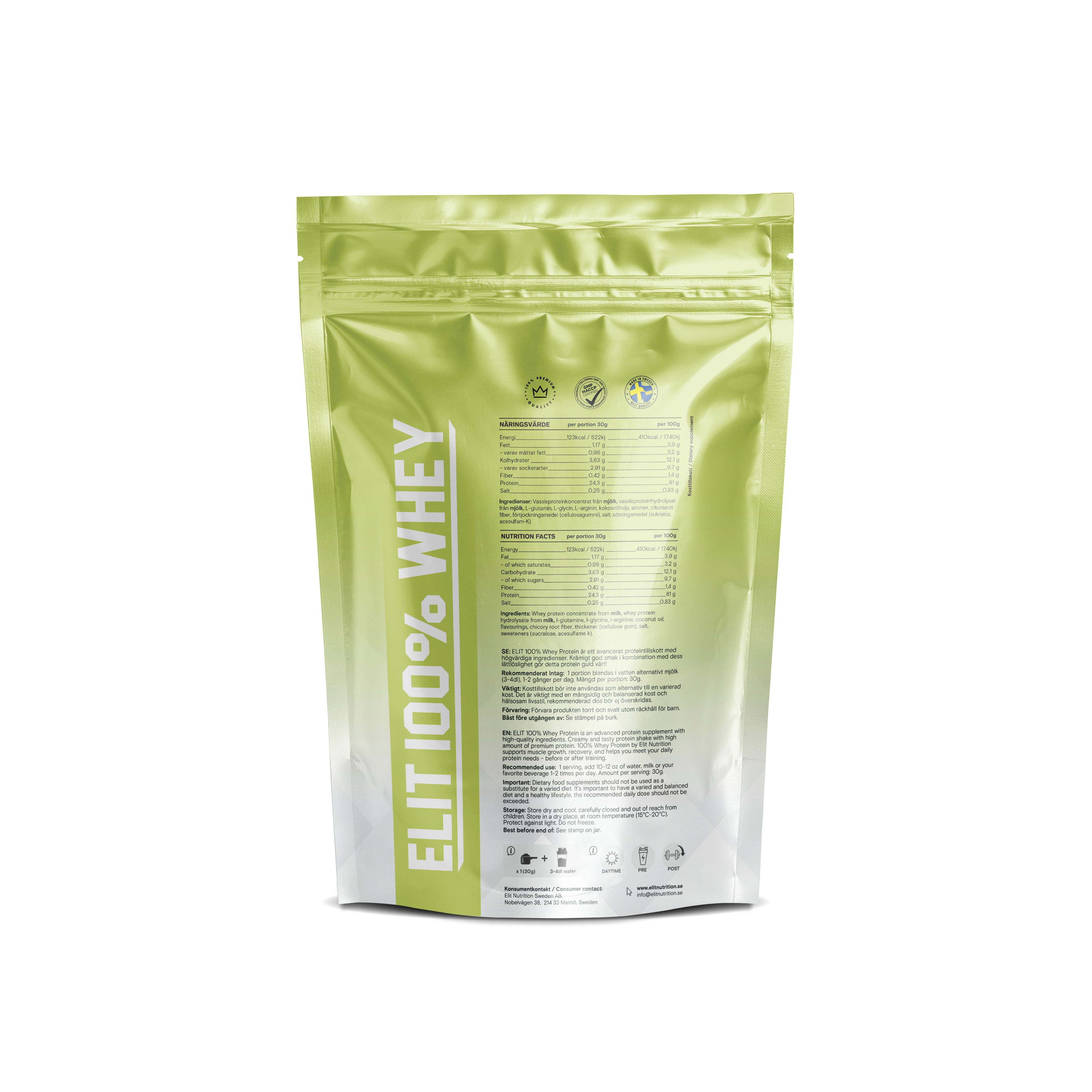 100% Whey - Vanilla Pear, 900g - 2