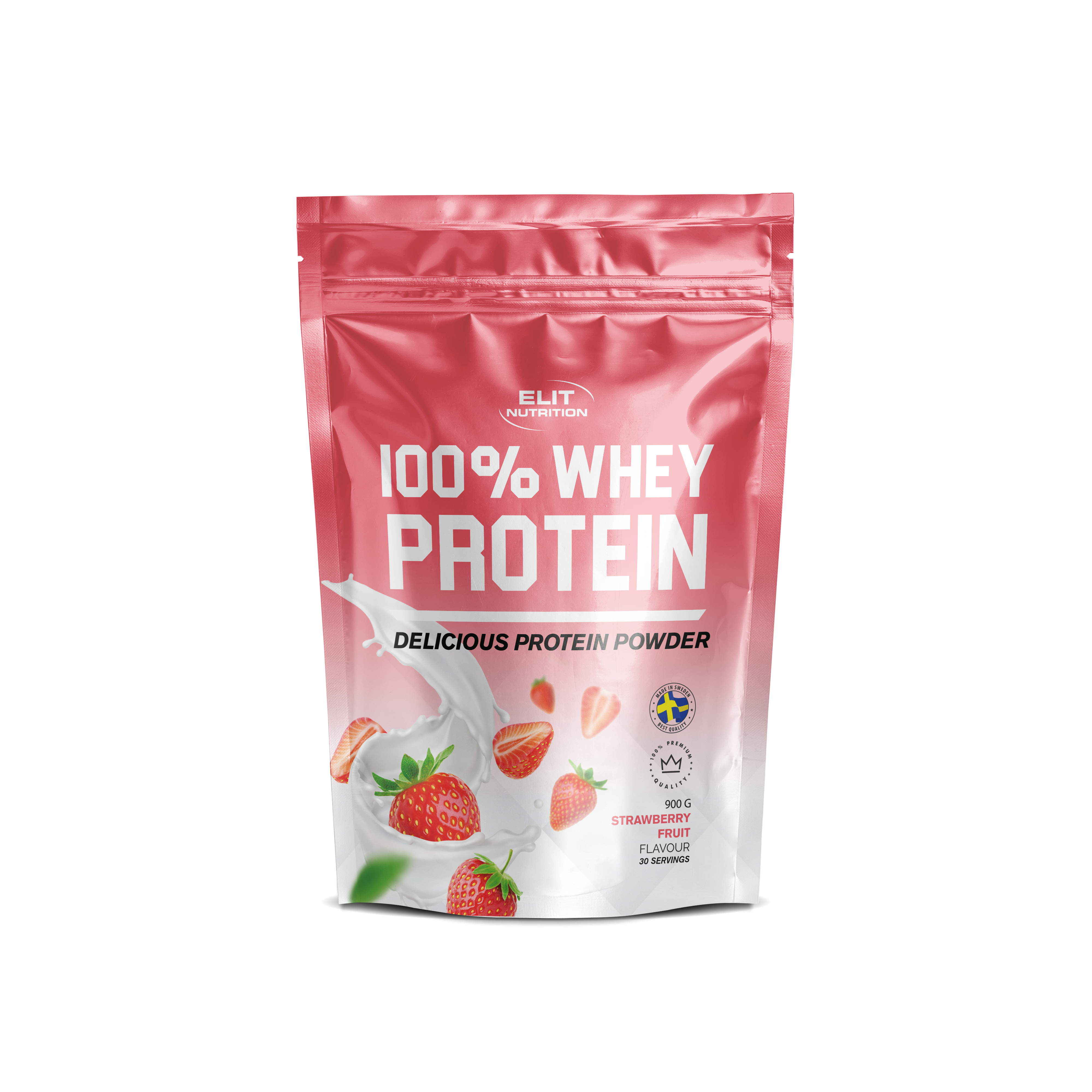 100% Whey - Strawberry Fruit, 900g