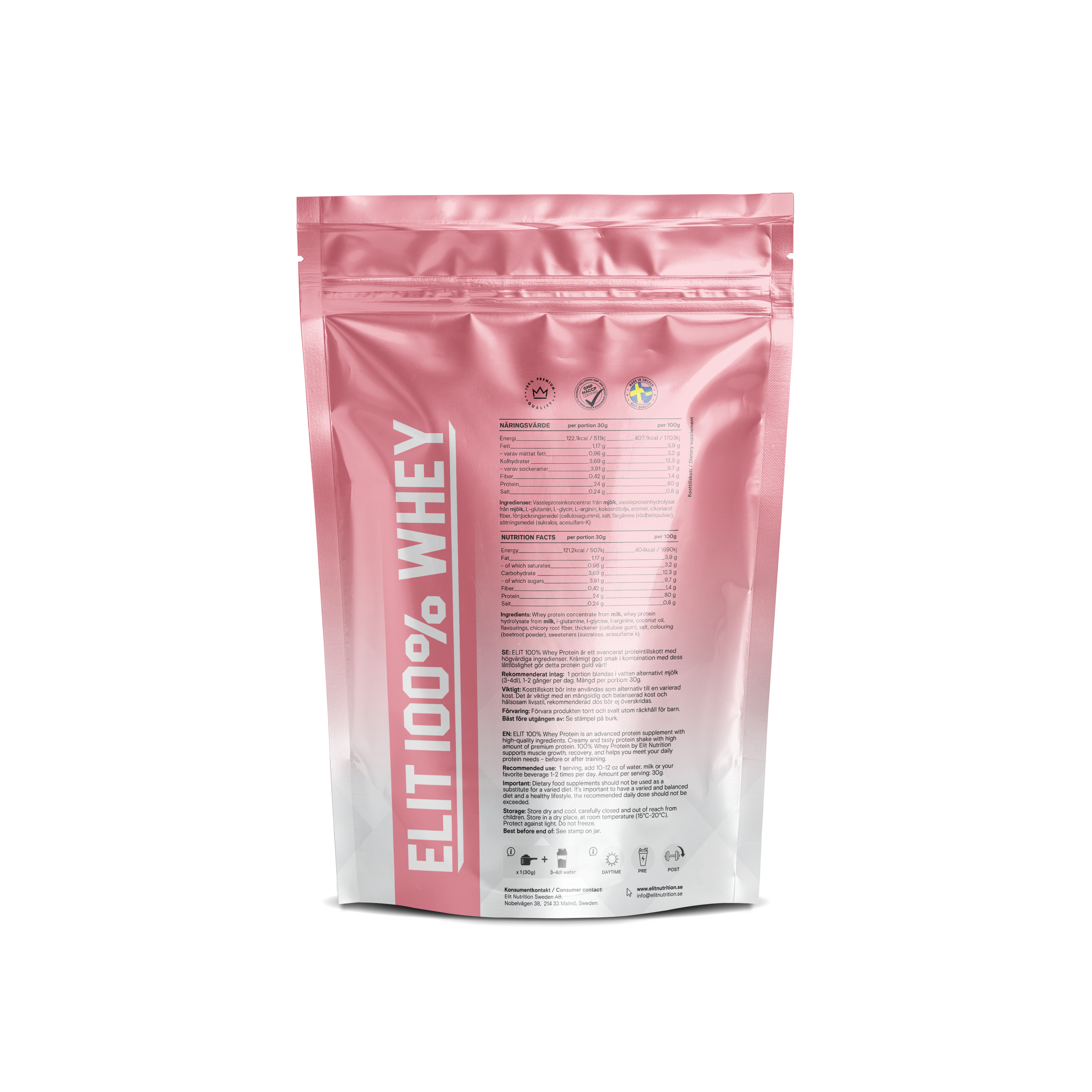 100% Whey - Strawberry Cheesecake, 900g - 2