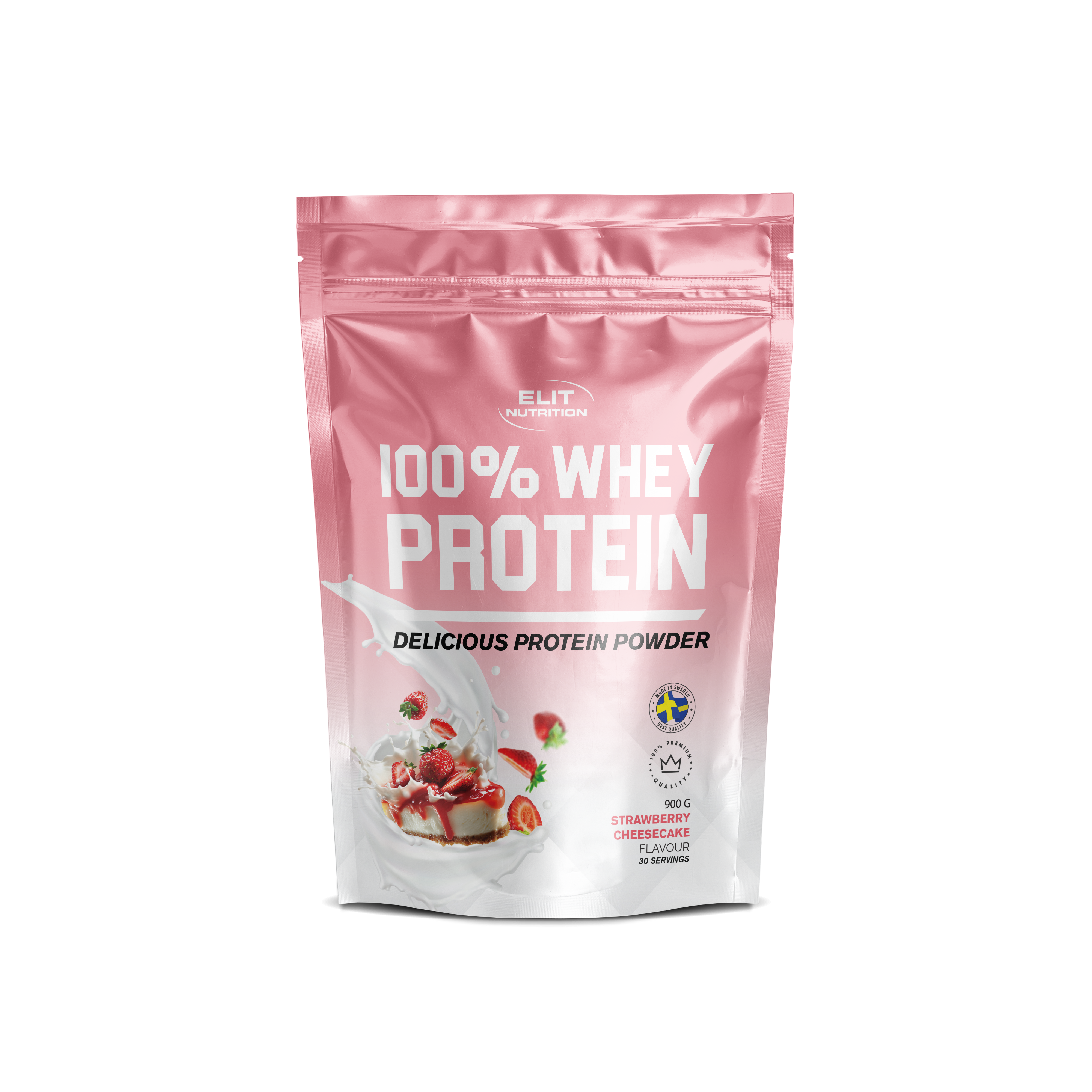 100% Whey - Strawberry Cheesecake, 900g