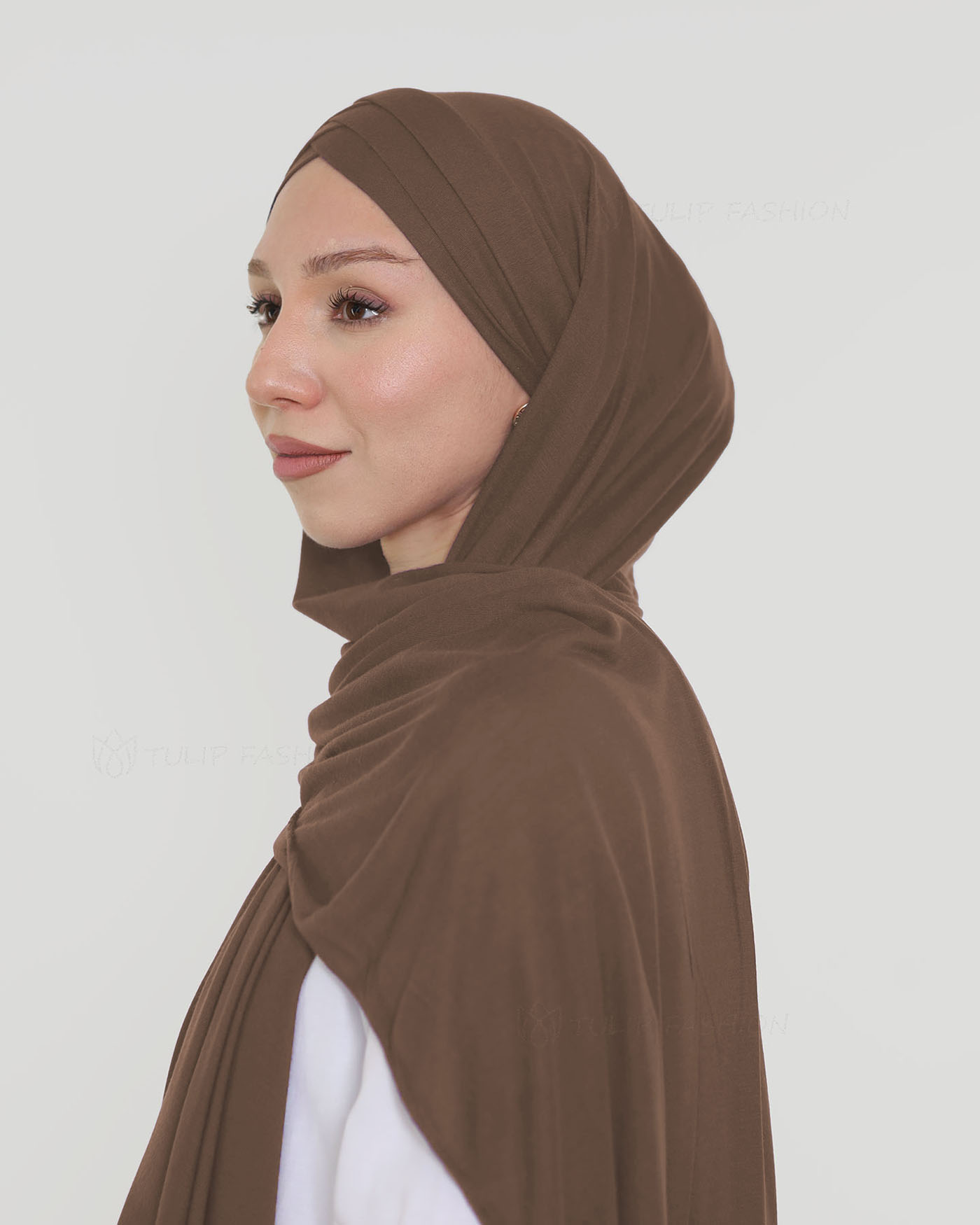 Hijab - Instant Jersey Cross - Brown - 2