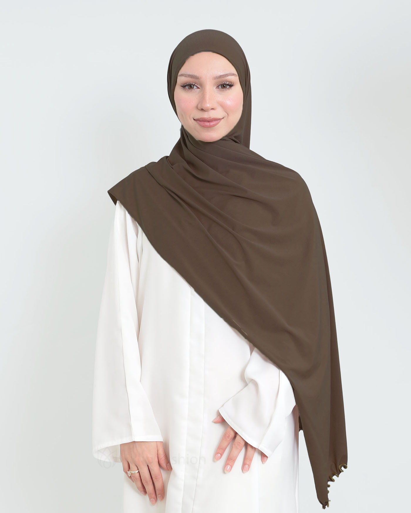 Hijab - Lycra - Dark Brown