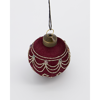 JULPRYDNAD, HDVELOUR , MÖRKRÖD - HOUSE DOCTOR