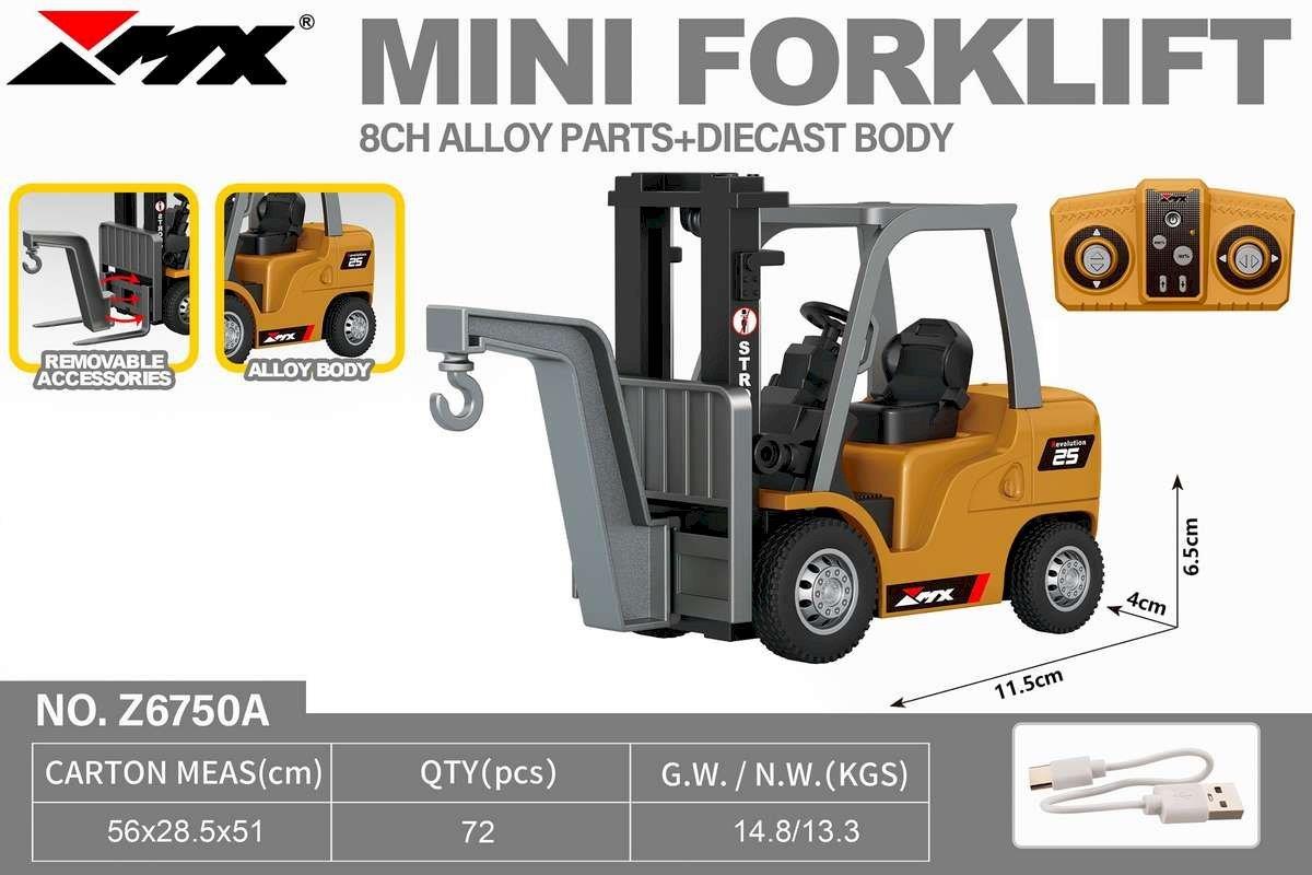 MX R/C Constructions Forklift R/C 1:64 2,4GHz, 3,7V Li-Ion, 8 channels - 7