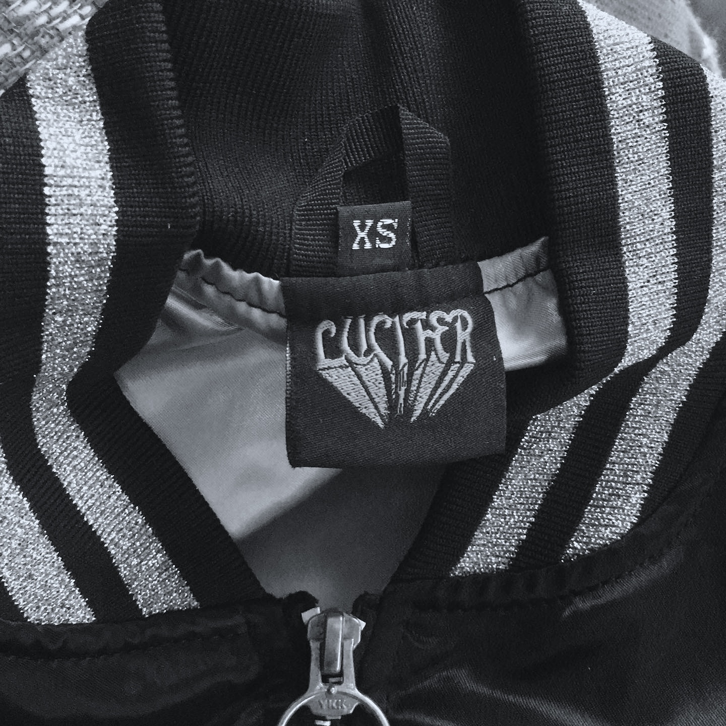 LUCIFER - SATIN JACKET (SILVER/BLACK) - 4
