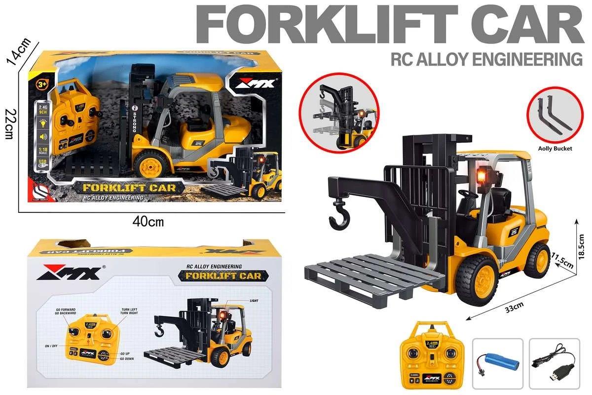 MX R/C Constructions Forklift R/C 1:18 2,4GHz, 3,7V Li-Ion, 9 channels - 3
