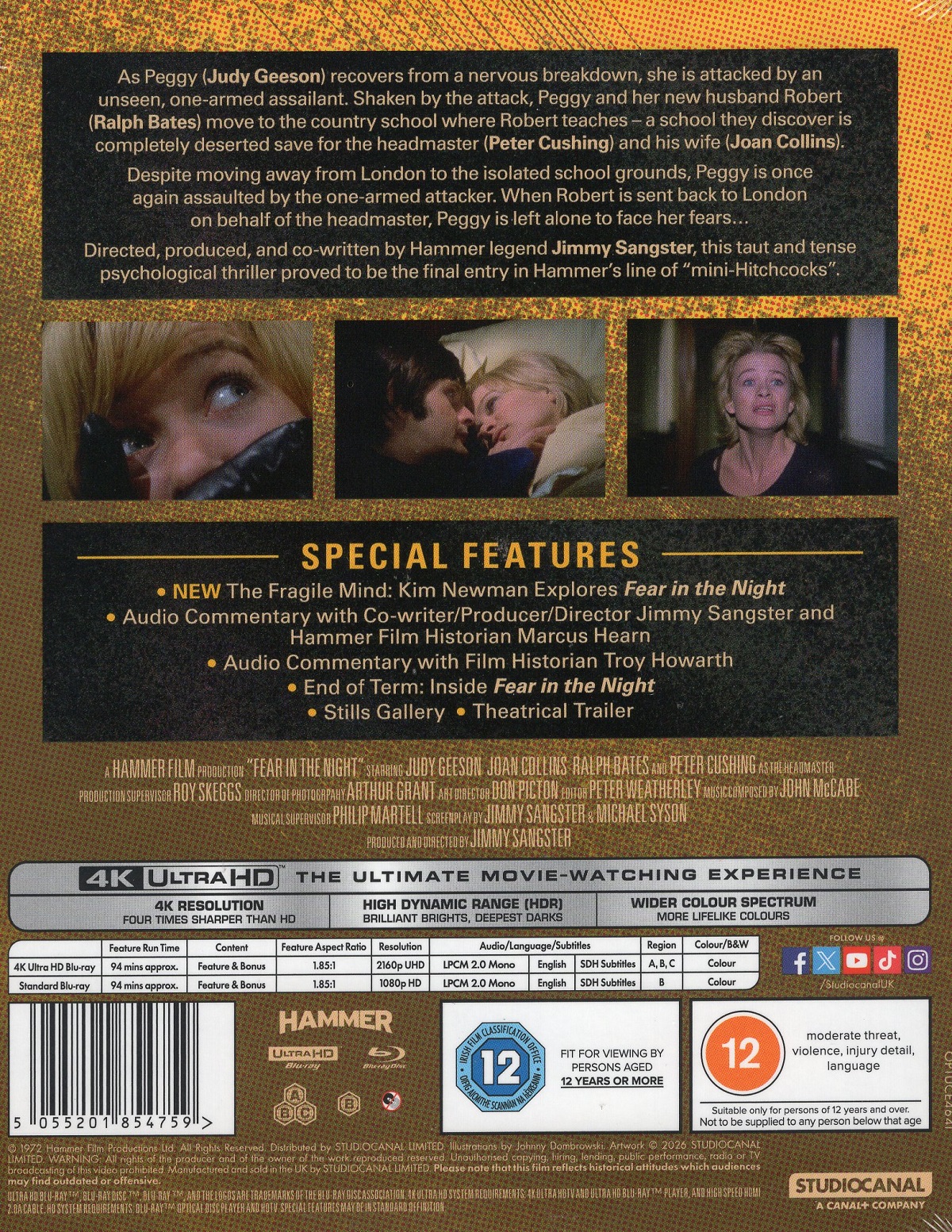 Fear In the Night (Limited Collector's Edition) (ej svensk text) (4K Ultra HD + Blu-ray) - 2