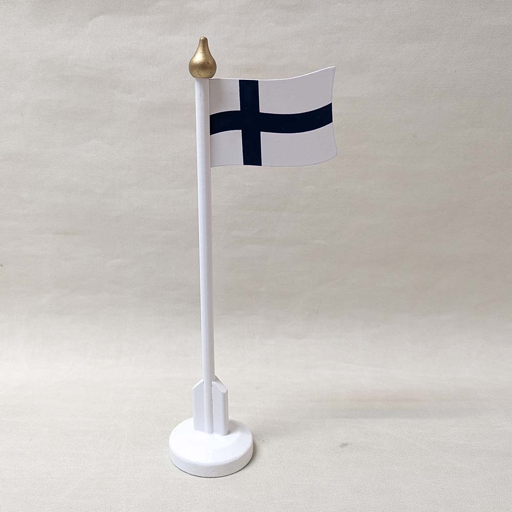 Bordsflaggstång Trä Finland