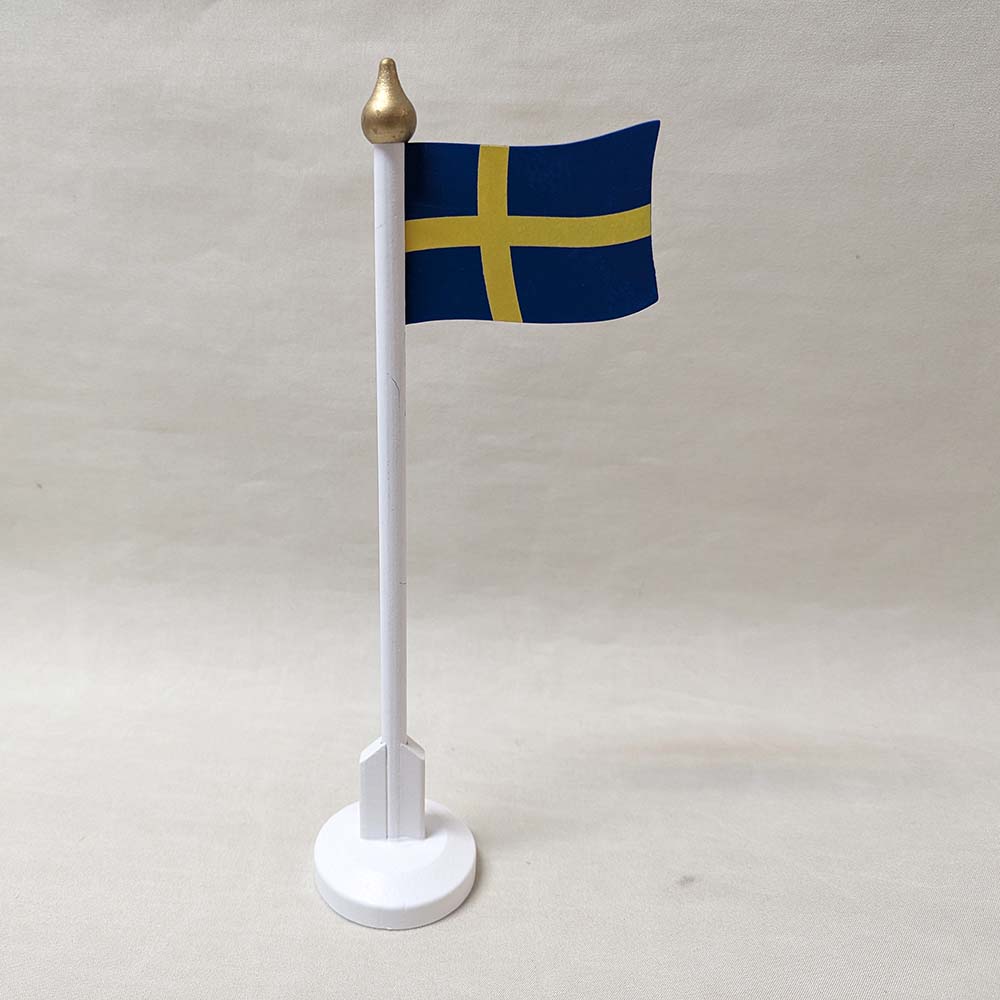 Bordsflaggstång Trä Sverige
