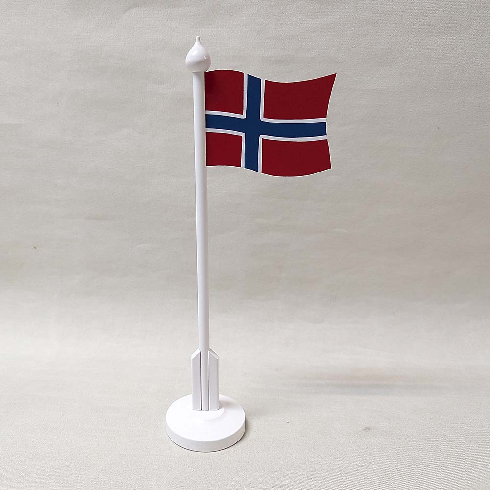 Bordsflaggstång Trä Norge