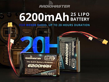 Boxer TX Pack 2s 6200mah LiPo