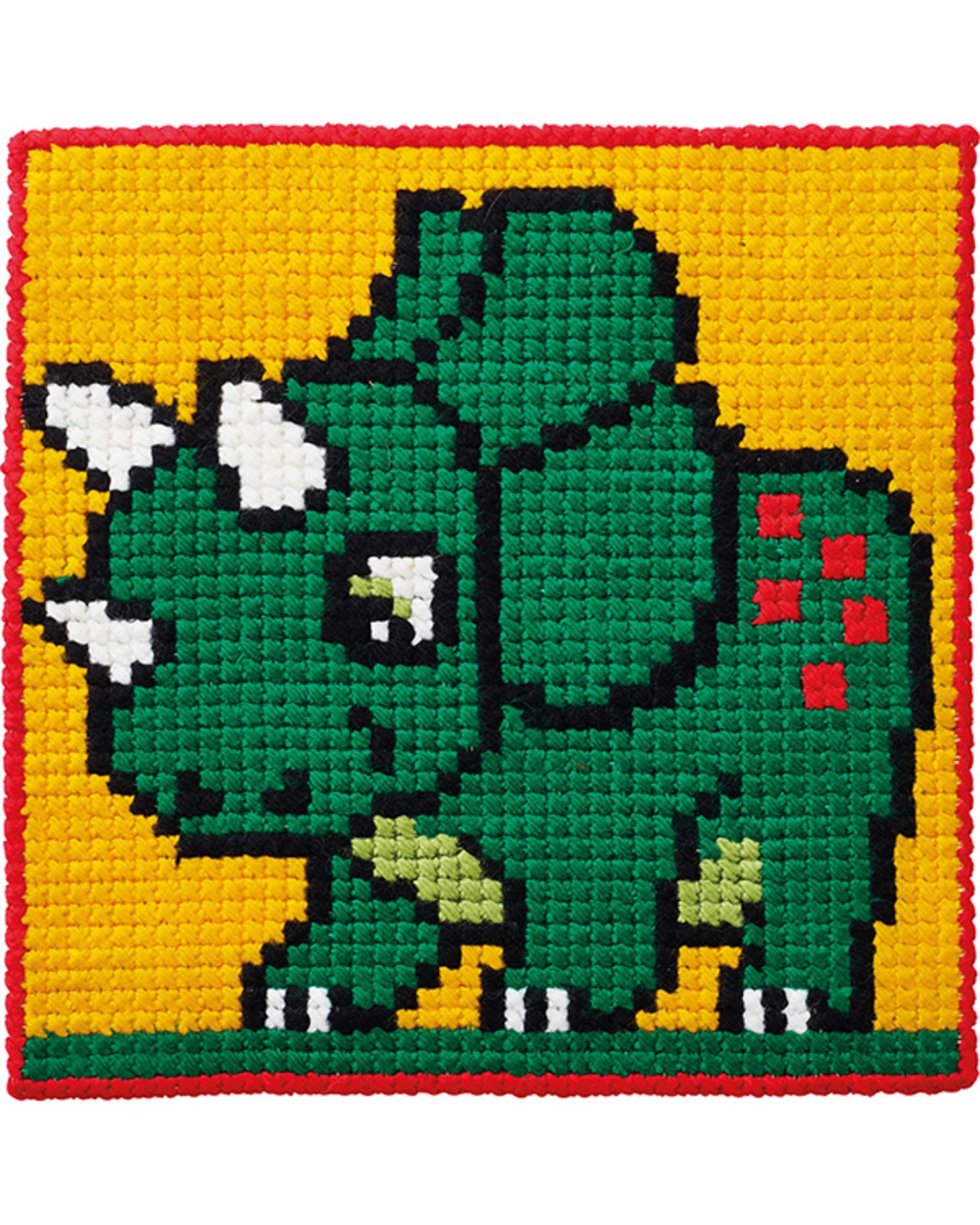 Barnbroderi 25x25 Triceratops