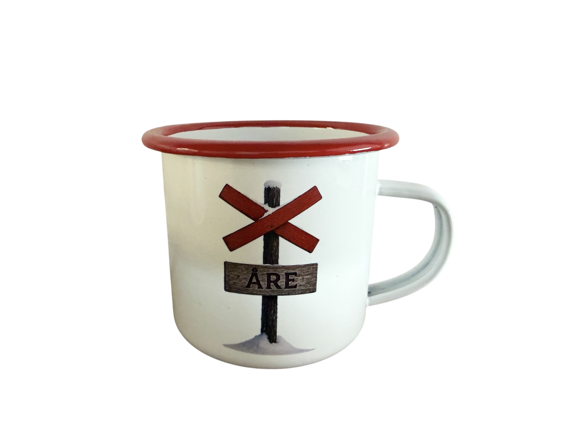 Emaillierter Becher - Led-Kreuz - 4